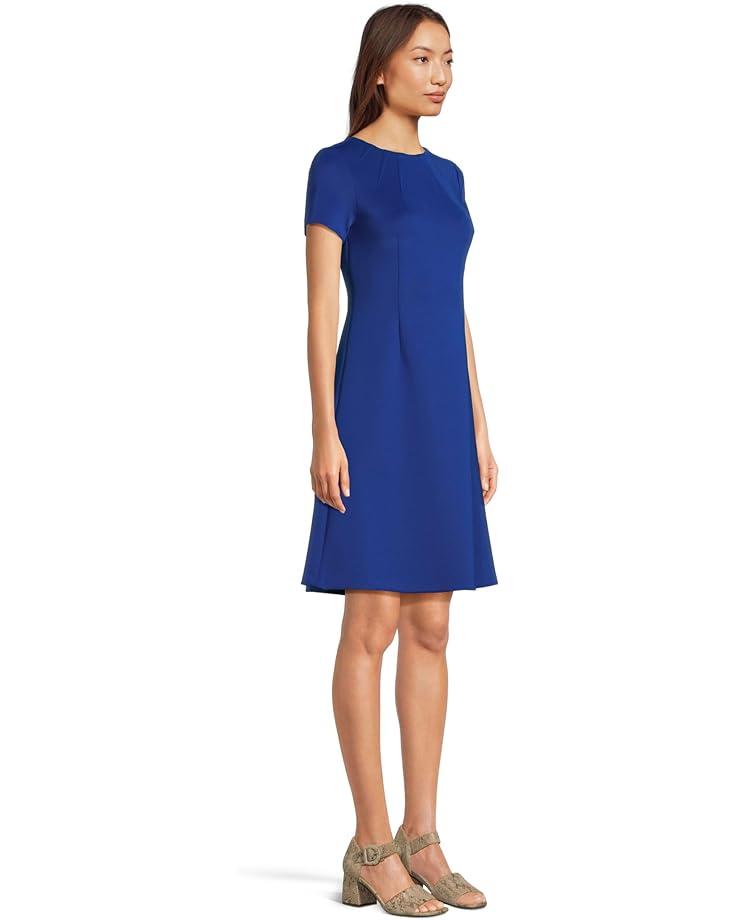 Tweed Short Sleeve Collared Dress Product Image