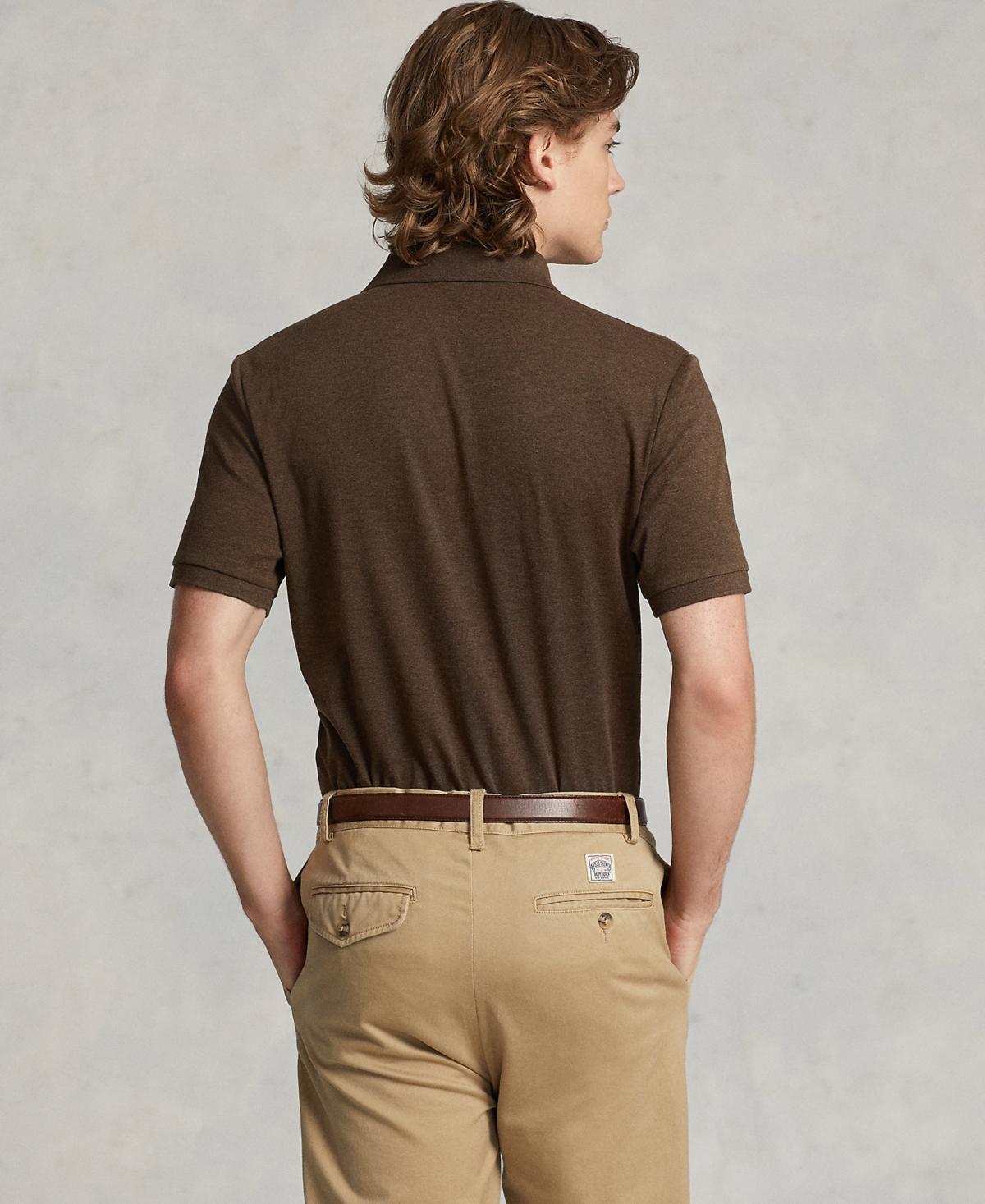 POLO RALPH LAUREN Green Polo Shirt With Pony Embroidery On The Front Product Image