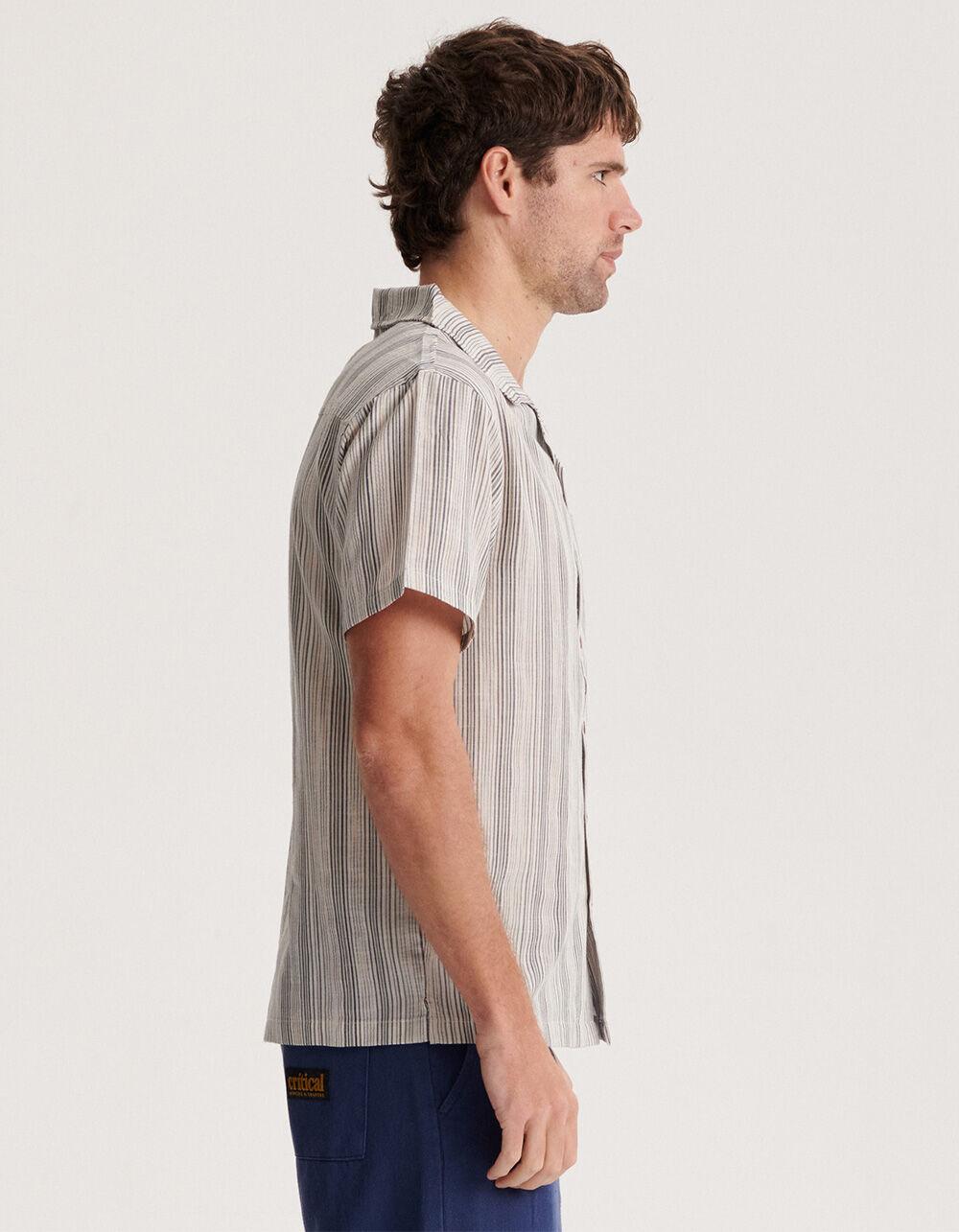 THE CRITICAL SLIDE SOCIETY Bawley Mens Button Up Shirt - ECRU Product Image