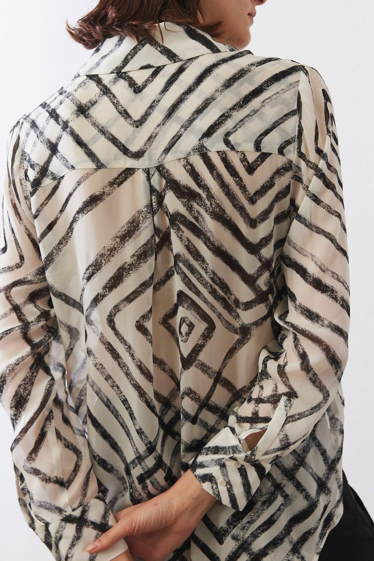 Long Line Sheer Tunic Product Image