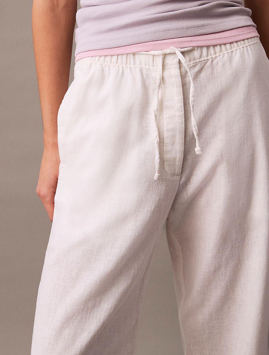 Linen Cotton Pull-On Pants Product Image