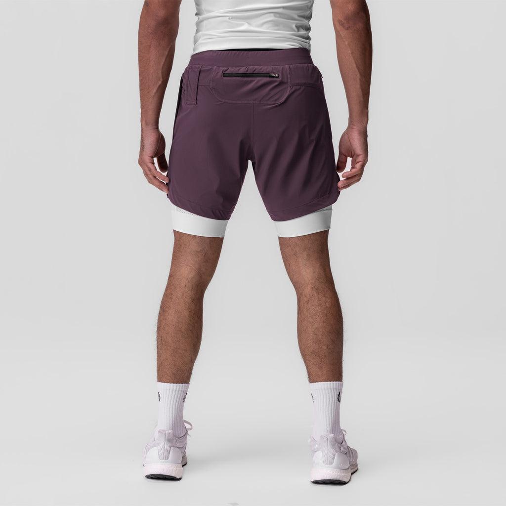 0866. Tetra-Lite® 7" Liner Short - Nightshade "Cyber"/White Male Product Image