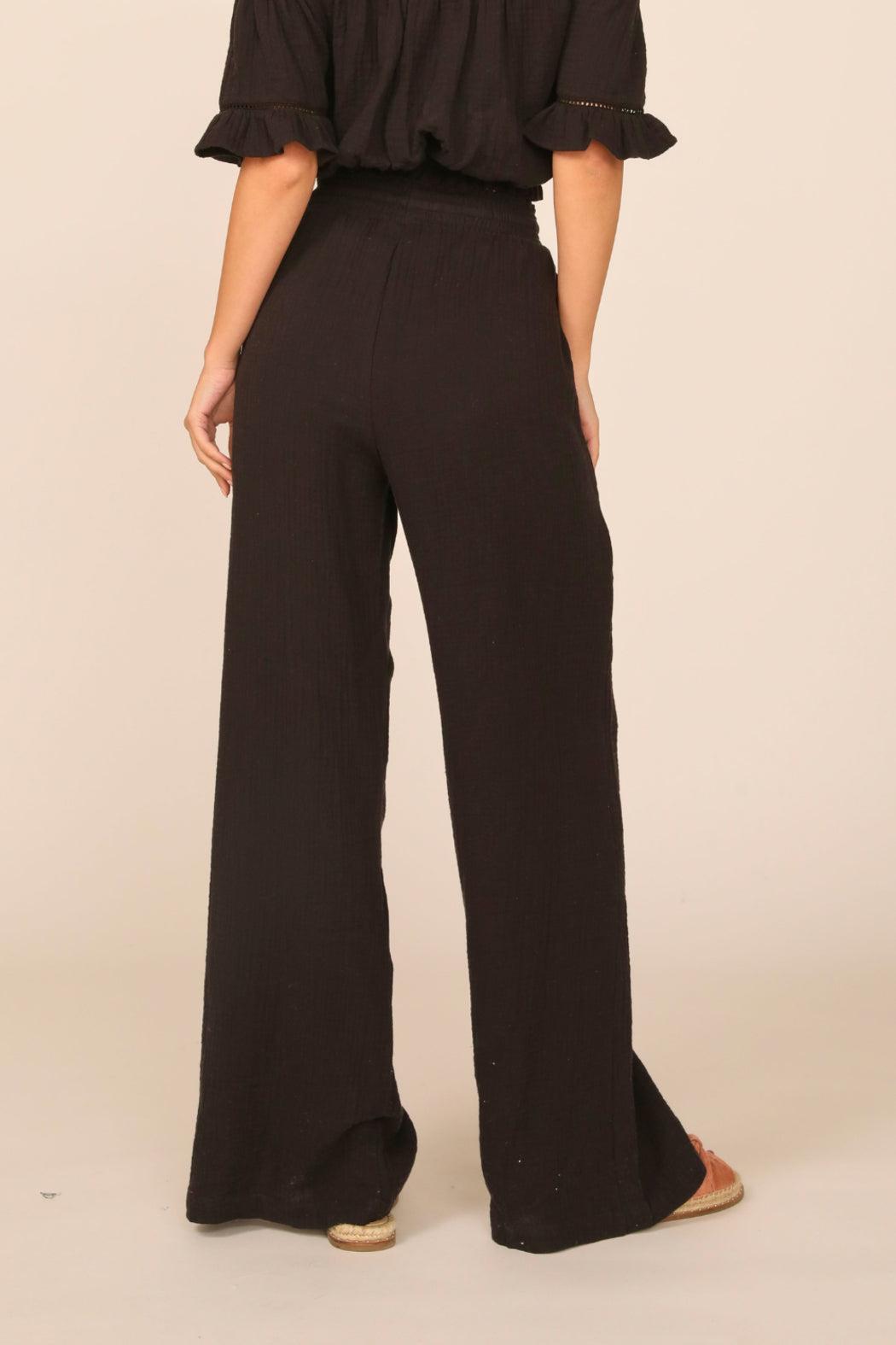 Gauze Wide Leg Pant Product Image
