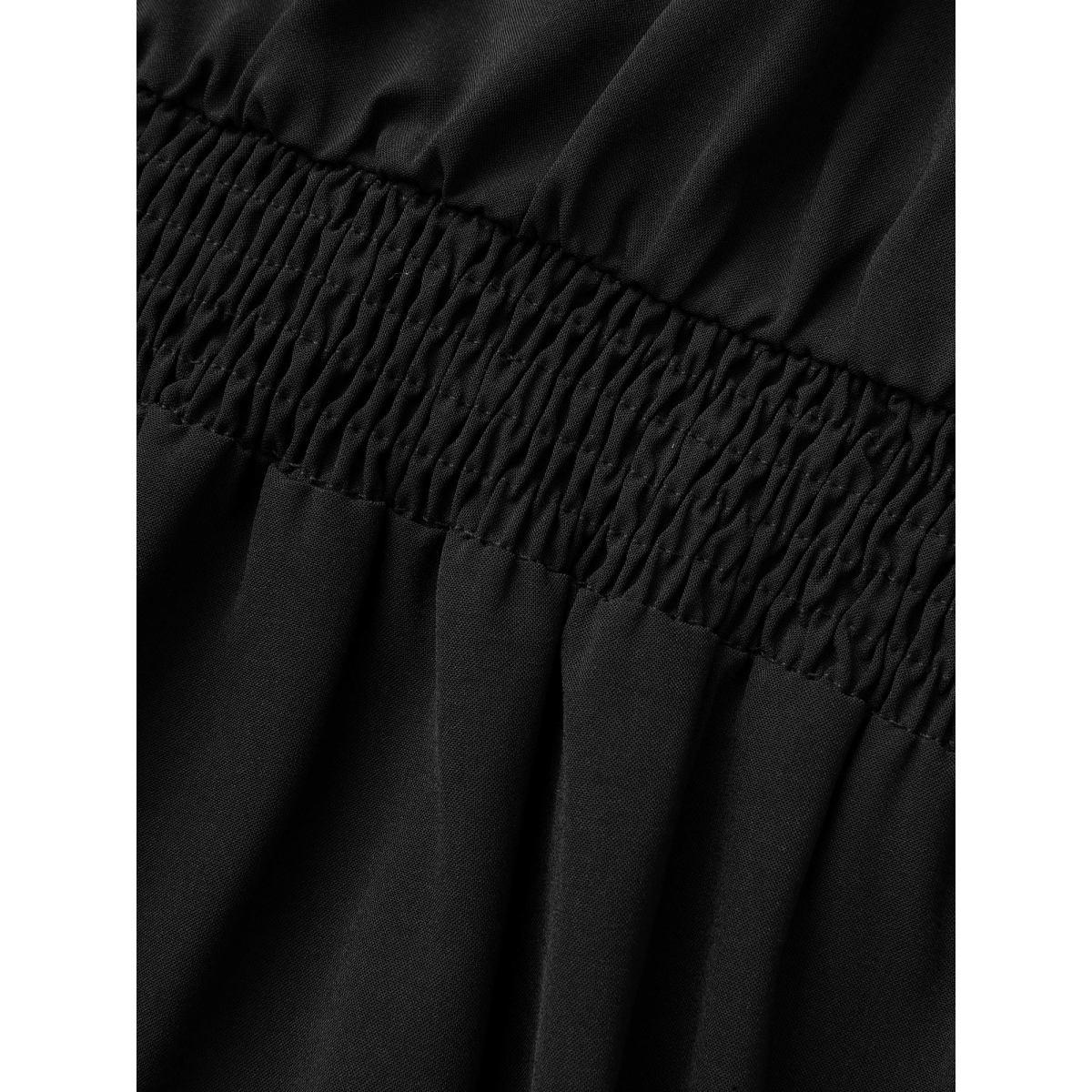 Plus Size Mystic Irregular Lace Up Midi Dress Black Women Cocktail Wraparound straps Party Curvy Bloomchic 14-16/1X Product Image