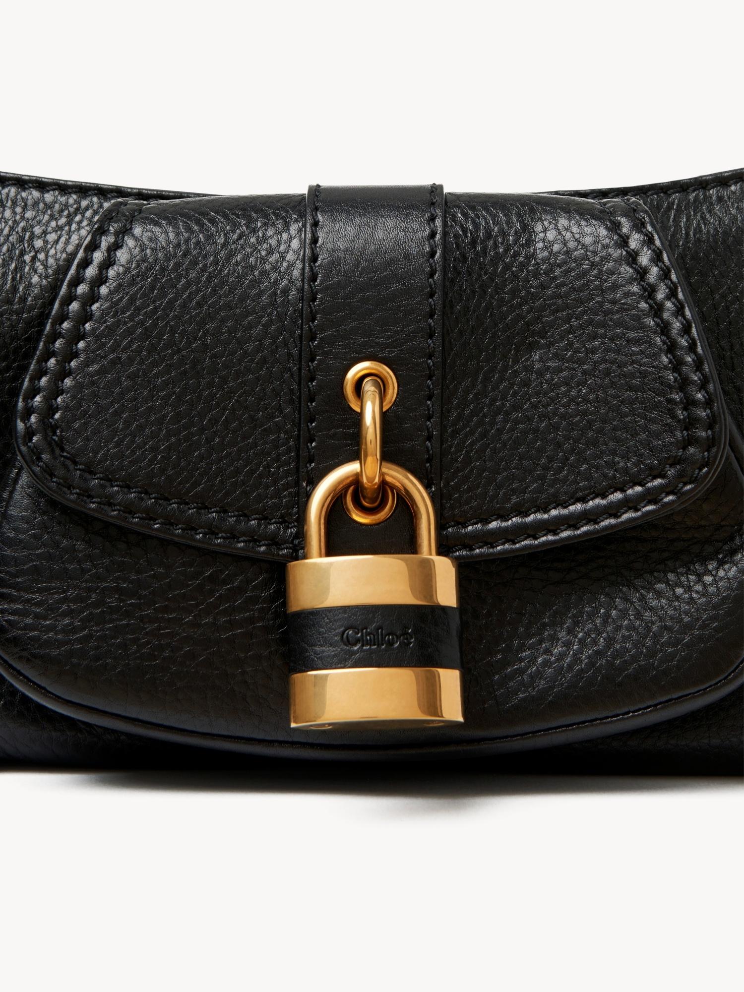 CHLOÉ The 99 Embellished Textured-leather Shoulder Bag In Black Product Image