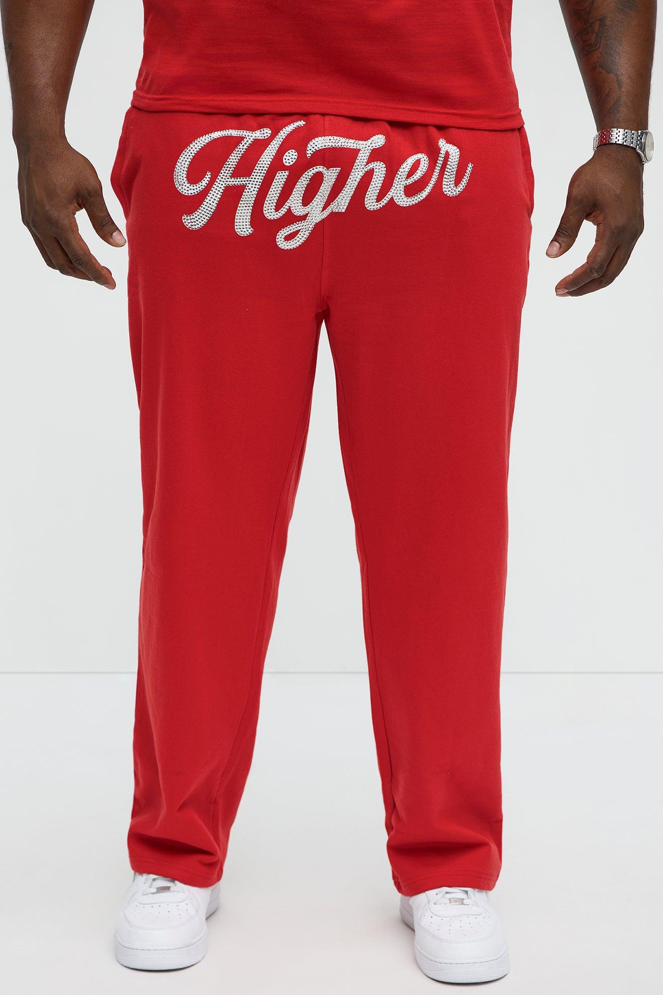 Fly Higher And Grind Sweatpants - Red Product Image