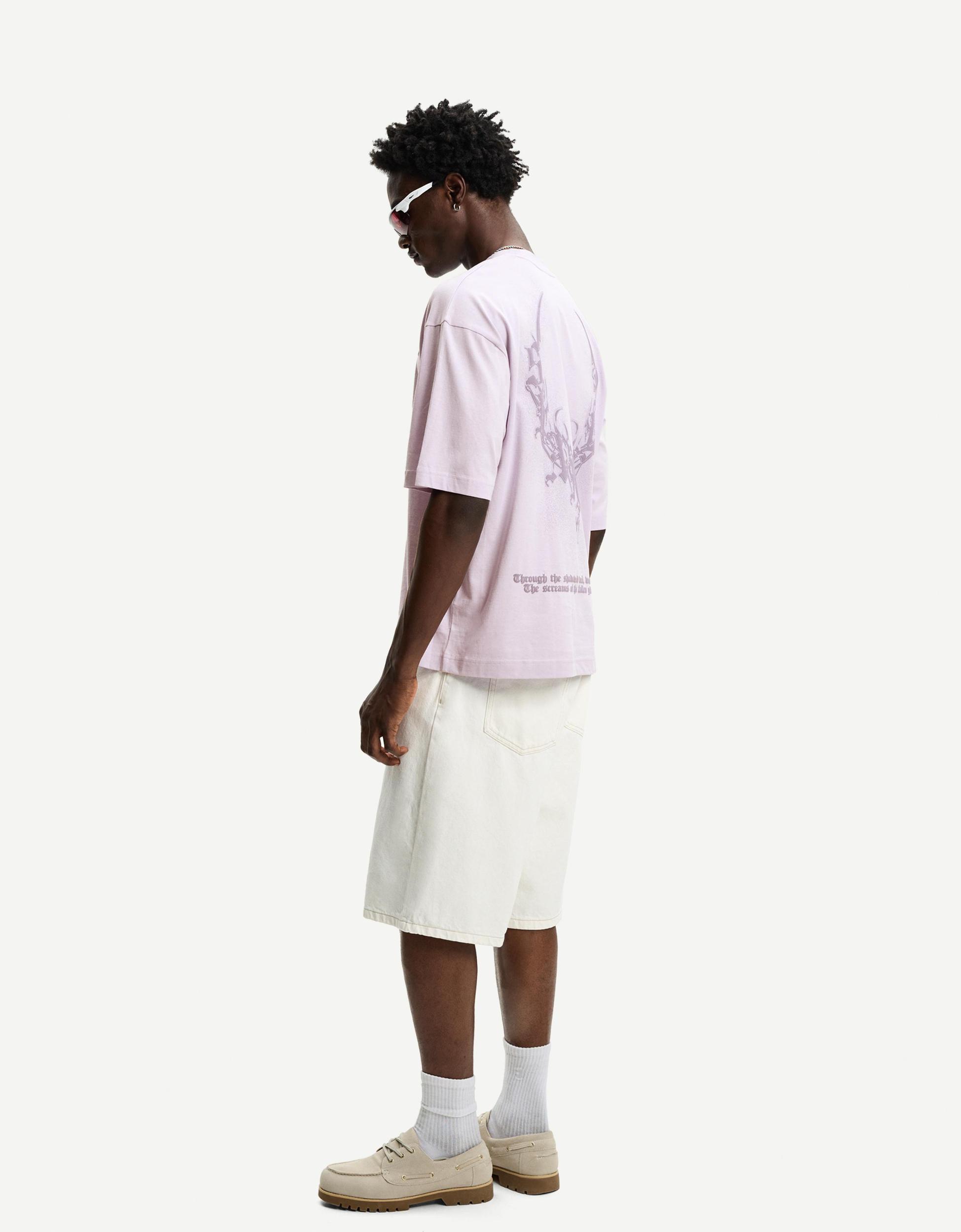 Printed short sleeve oversize T-shirt Product Image