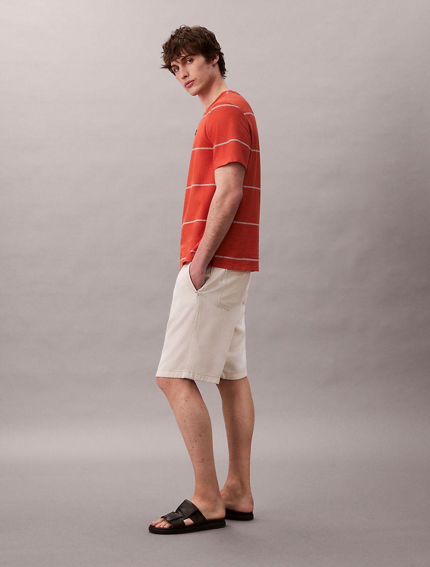 Cotton Stripe Relaxed T-Shirt  Product Image