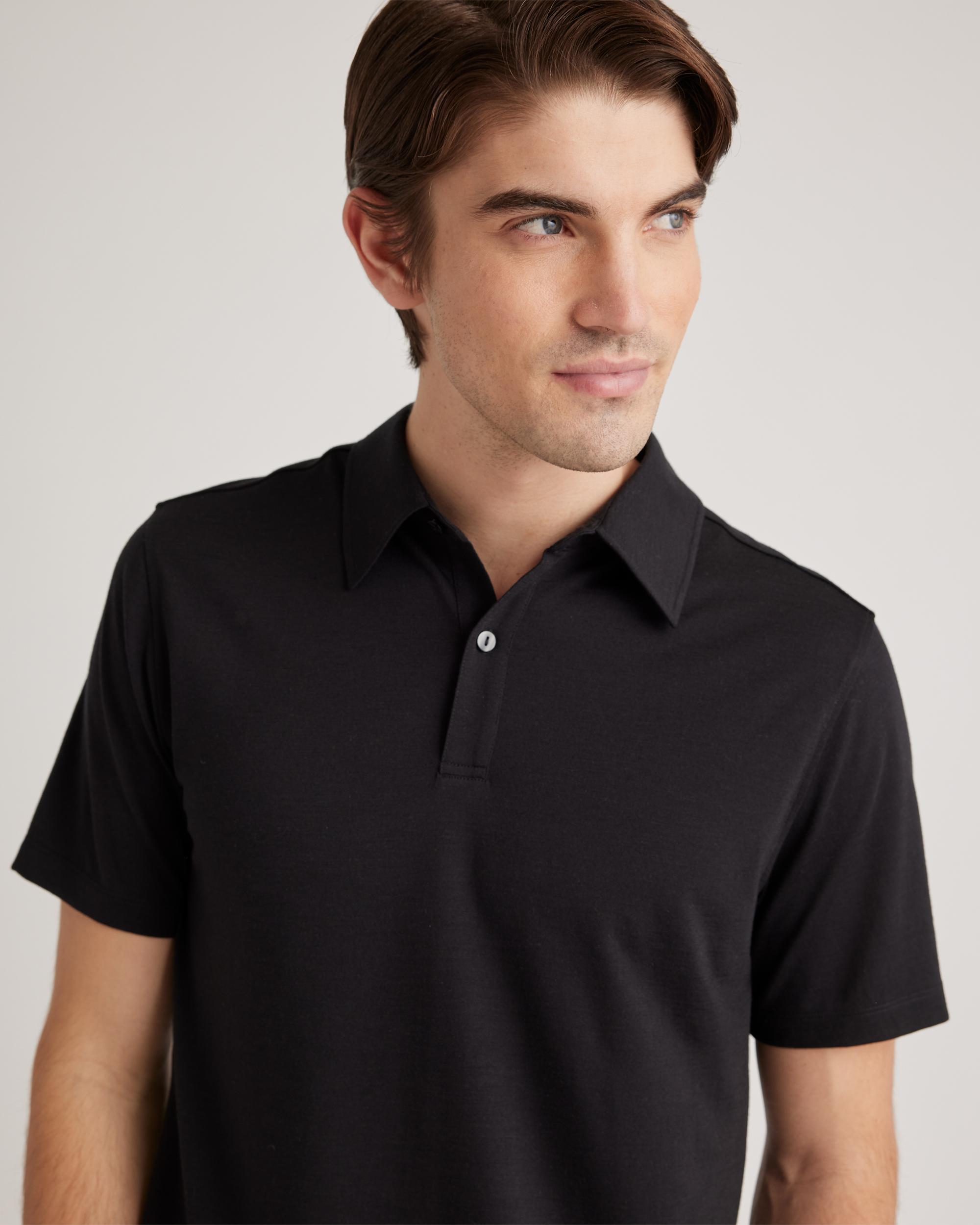Quince | Men's Extra-Fine Australian Merino Polo Size XL, Merino/Cotton Product Image