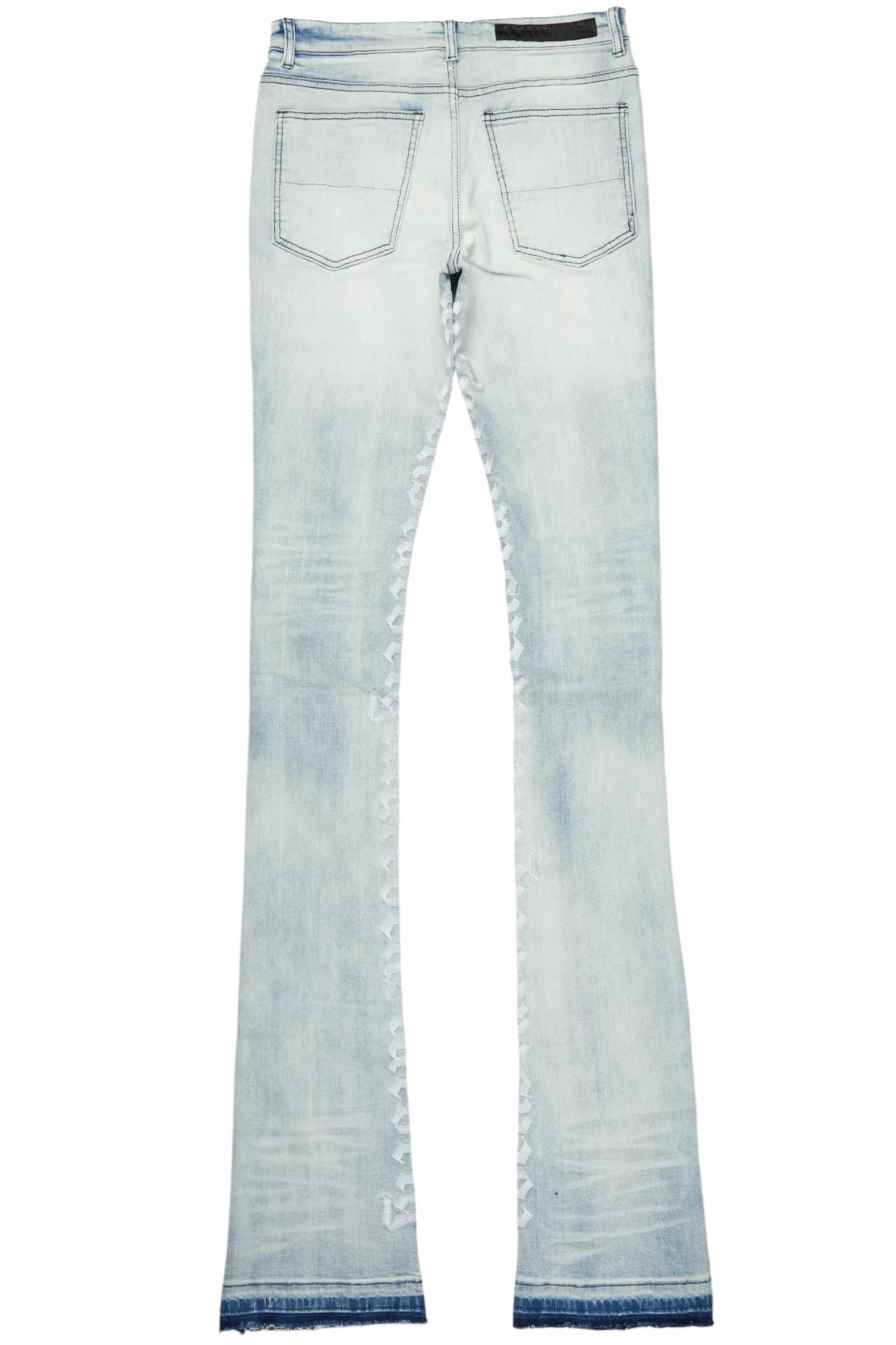 Colette Blue Wash Super Stacked Flare Jean Male Product Image