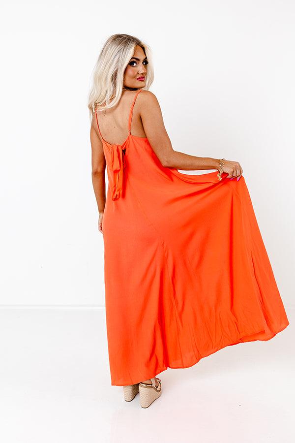 Easy On Me Maxi In Dark Tangerine Product Image