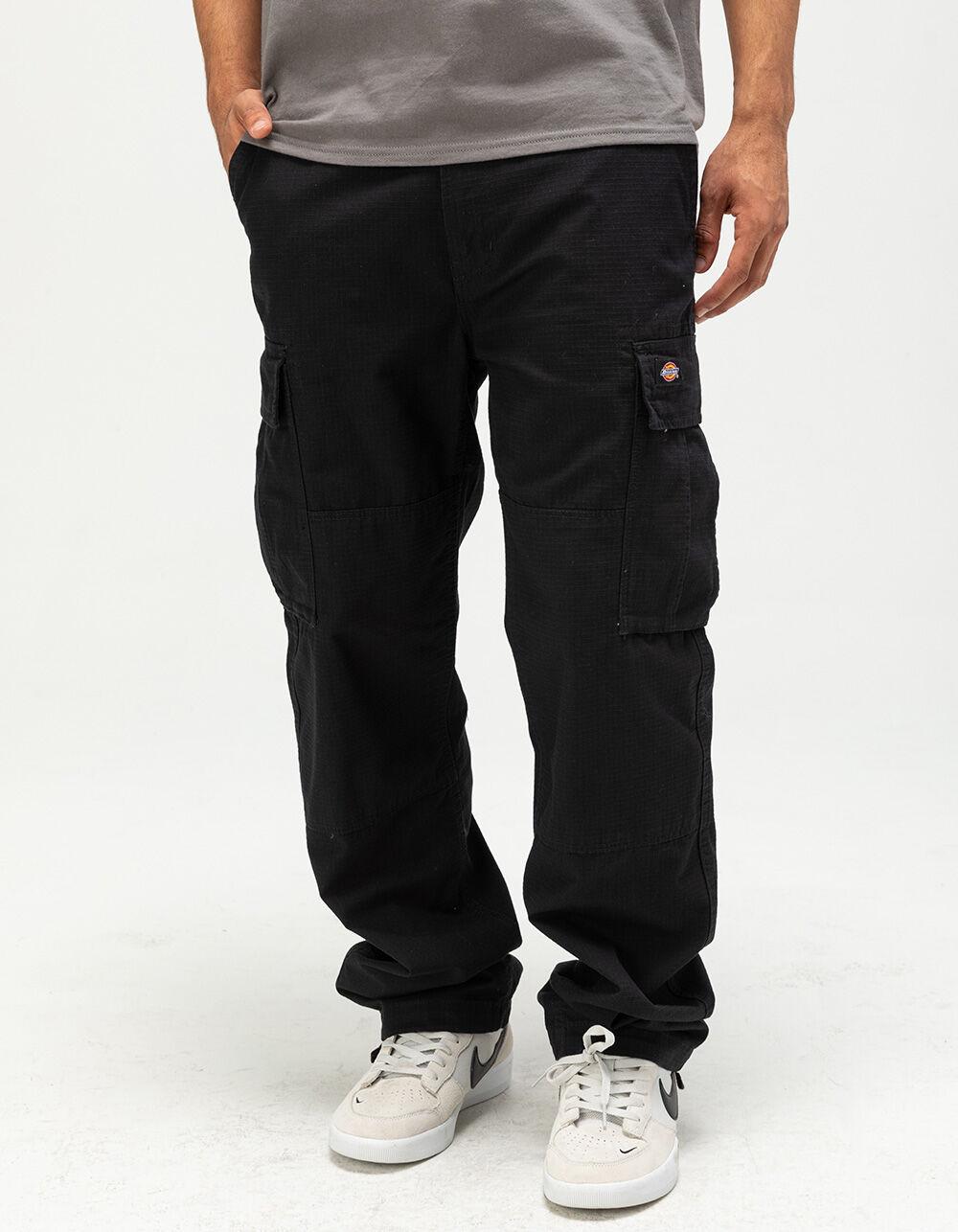 DICKIES Eagle Bend Relaxed Fit Double Knee Mens Cargo Pants - BLACK Product Image
