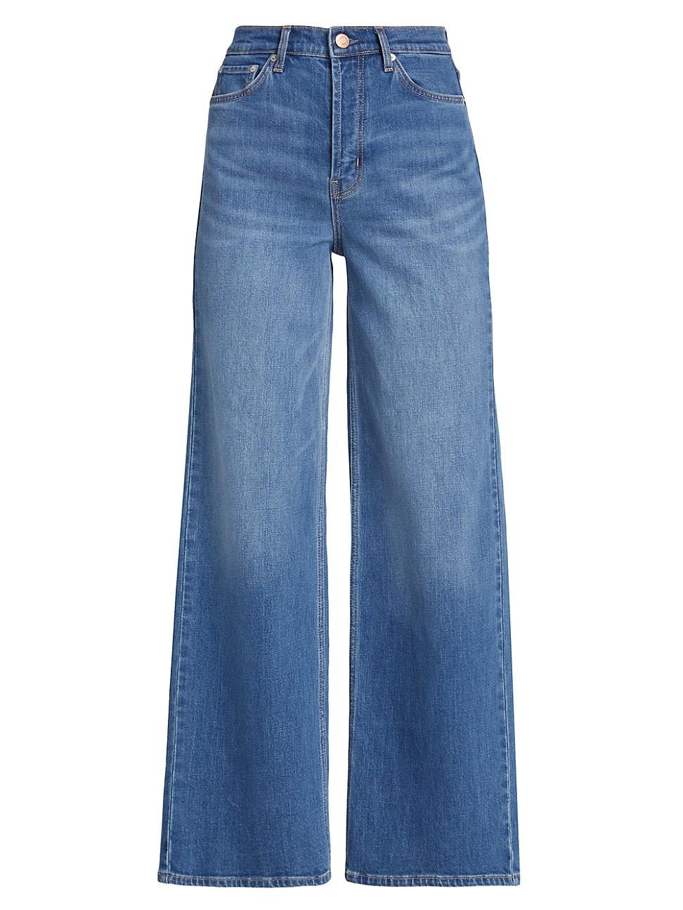 Womens Getty High-Rise Wide-Leg Jeans Product Image