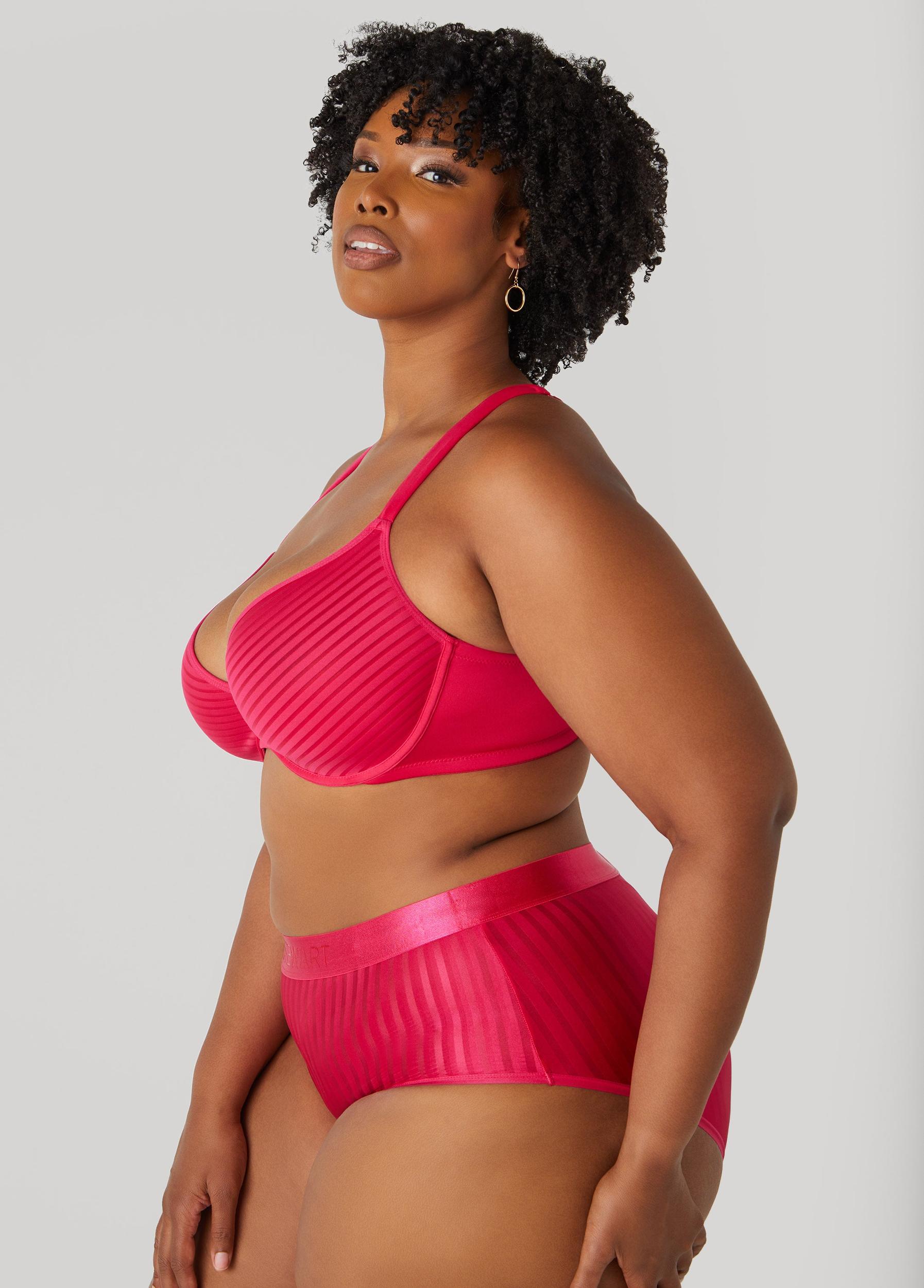 Striped Spacer Cup T-Shirt Bra Product Image