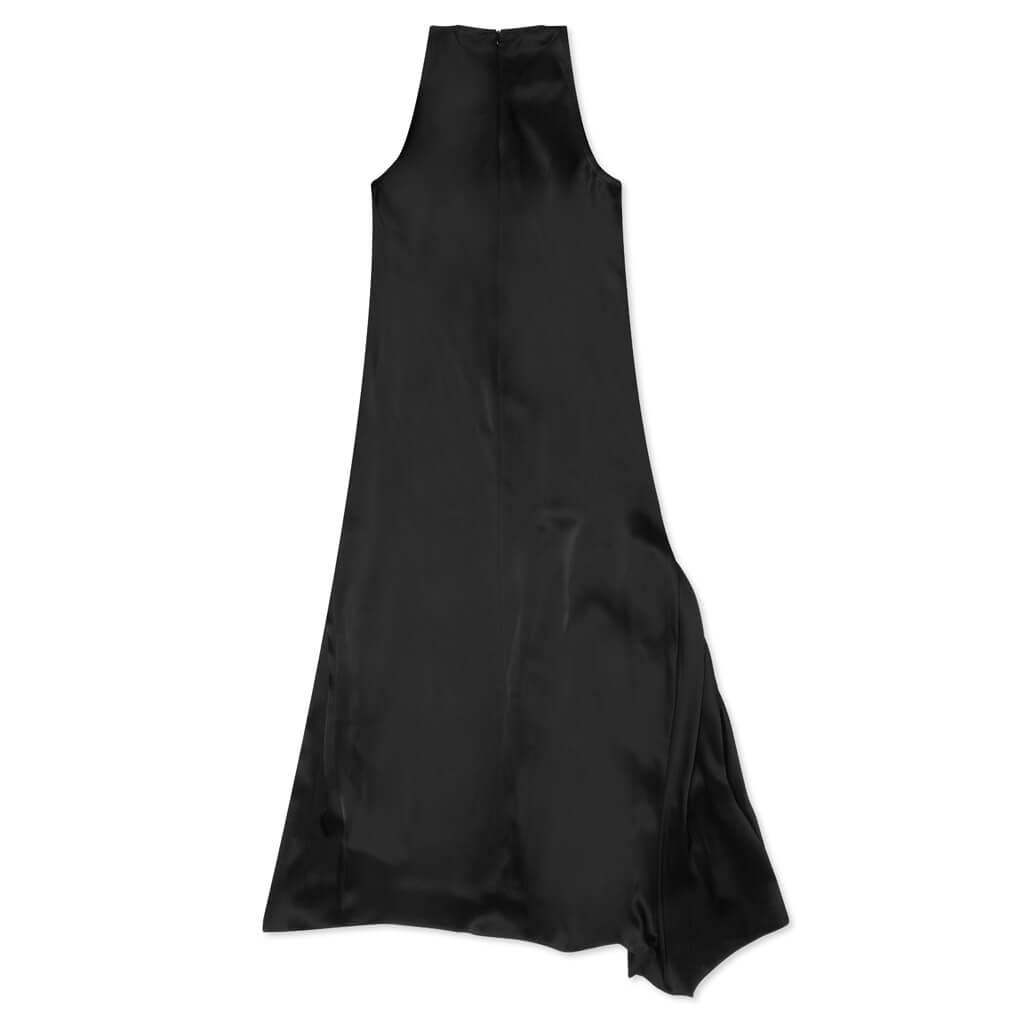 Women's Sleeveless Draped Dress - Black Female Product Image