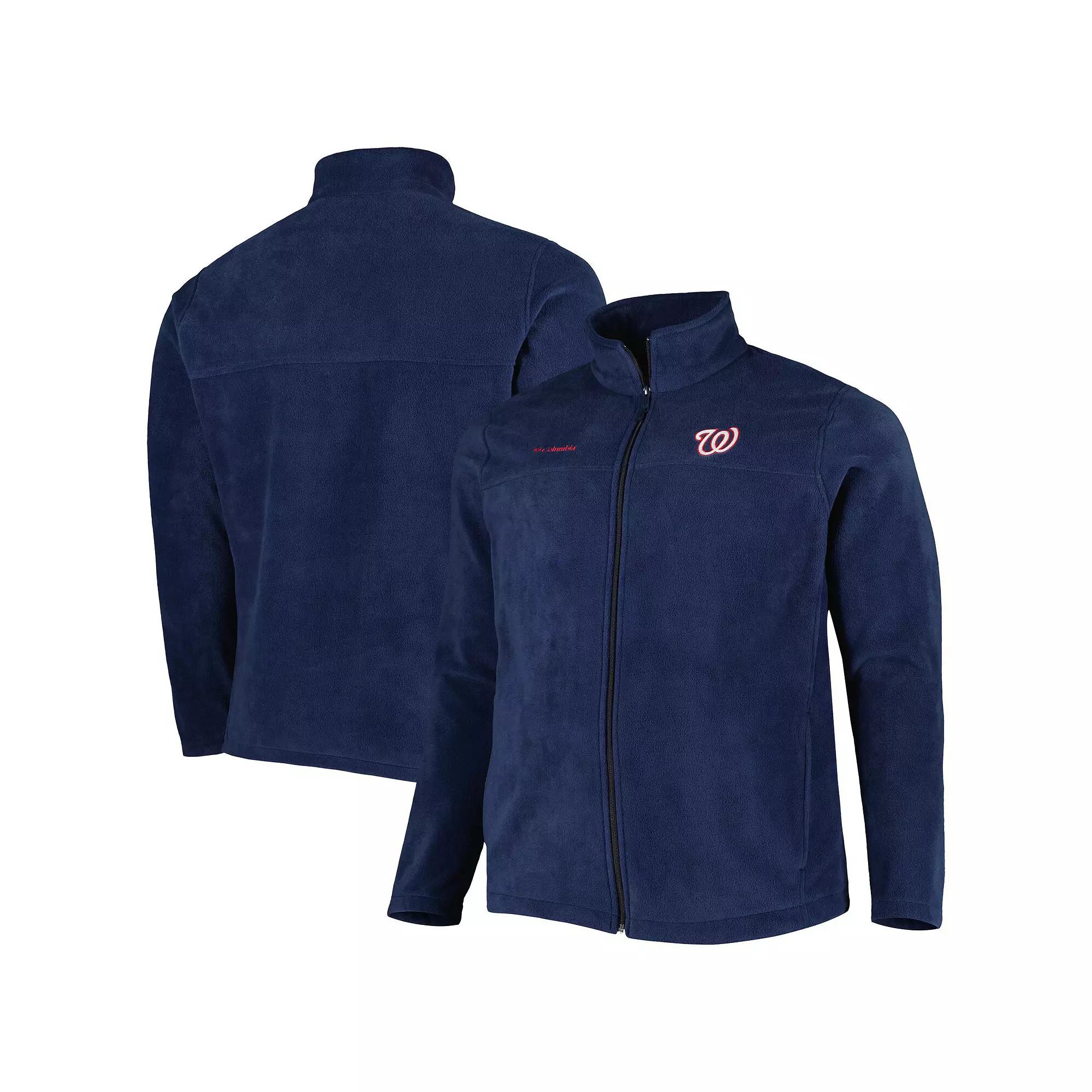 Men's Columbia Navy Washington Nationals Big & Tall Steens Mountain Full-Zip Jacket,  Product Image