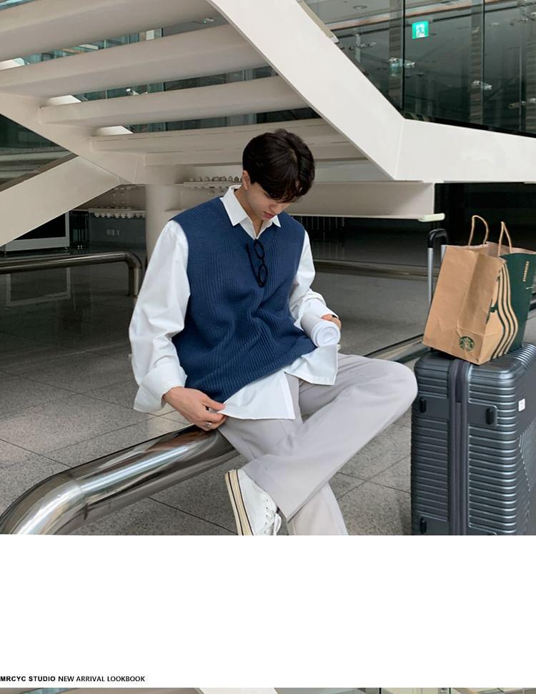 V-Neck Sweater Vest Product Image