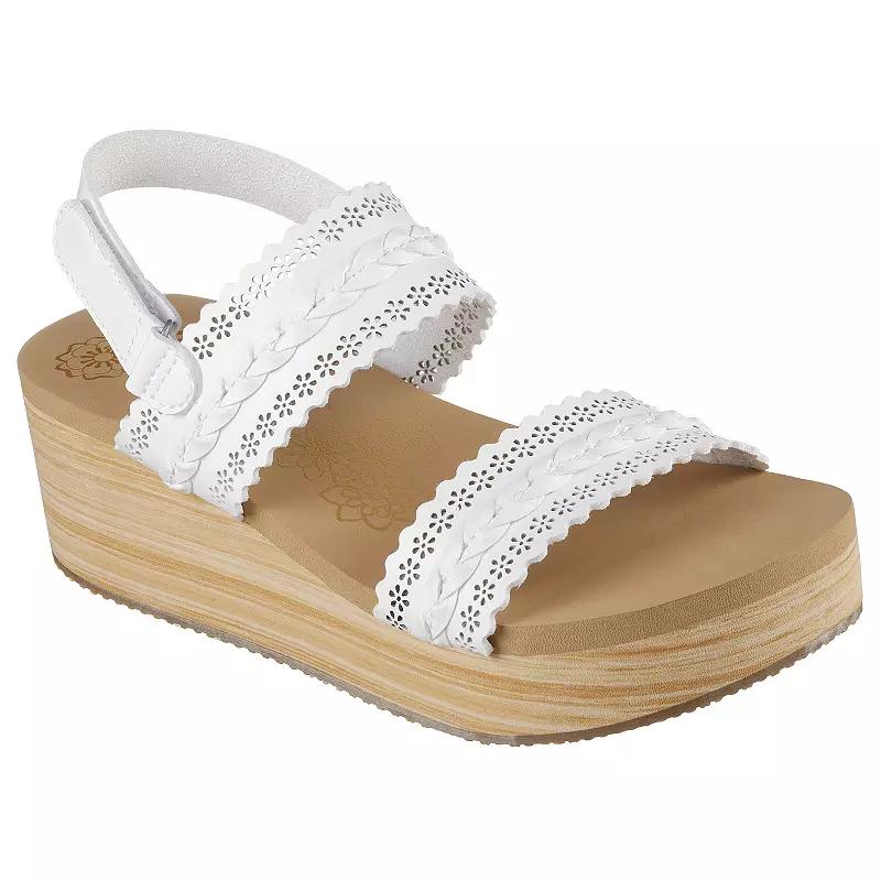 Skechers Cali Summers Coastal Stroll Womens Wedge Sandals Product Image