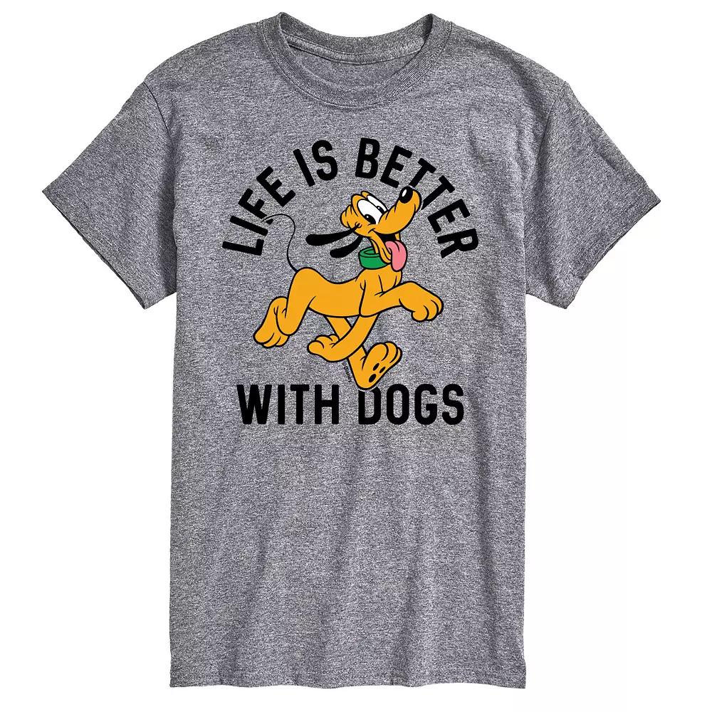 Big & Tall Disney Better With Dogs Tee, Men's,  Product Image