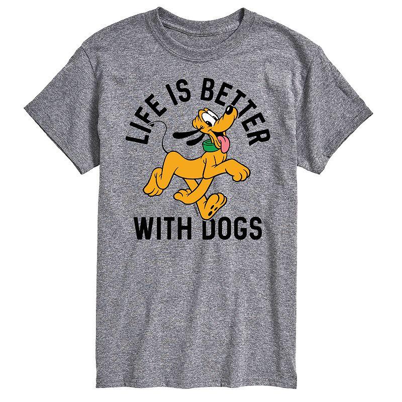 Big & Tall Disney Better With Dogs Tee, Men's,  Product Image