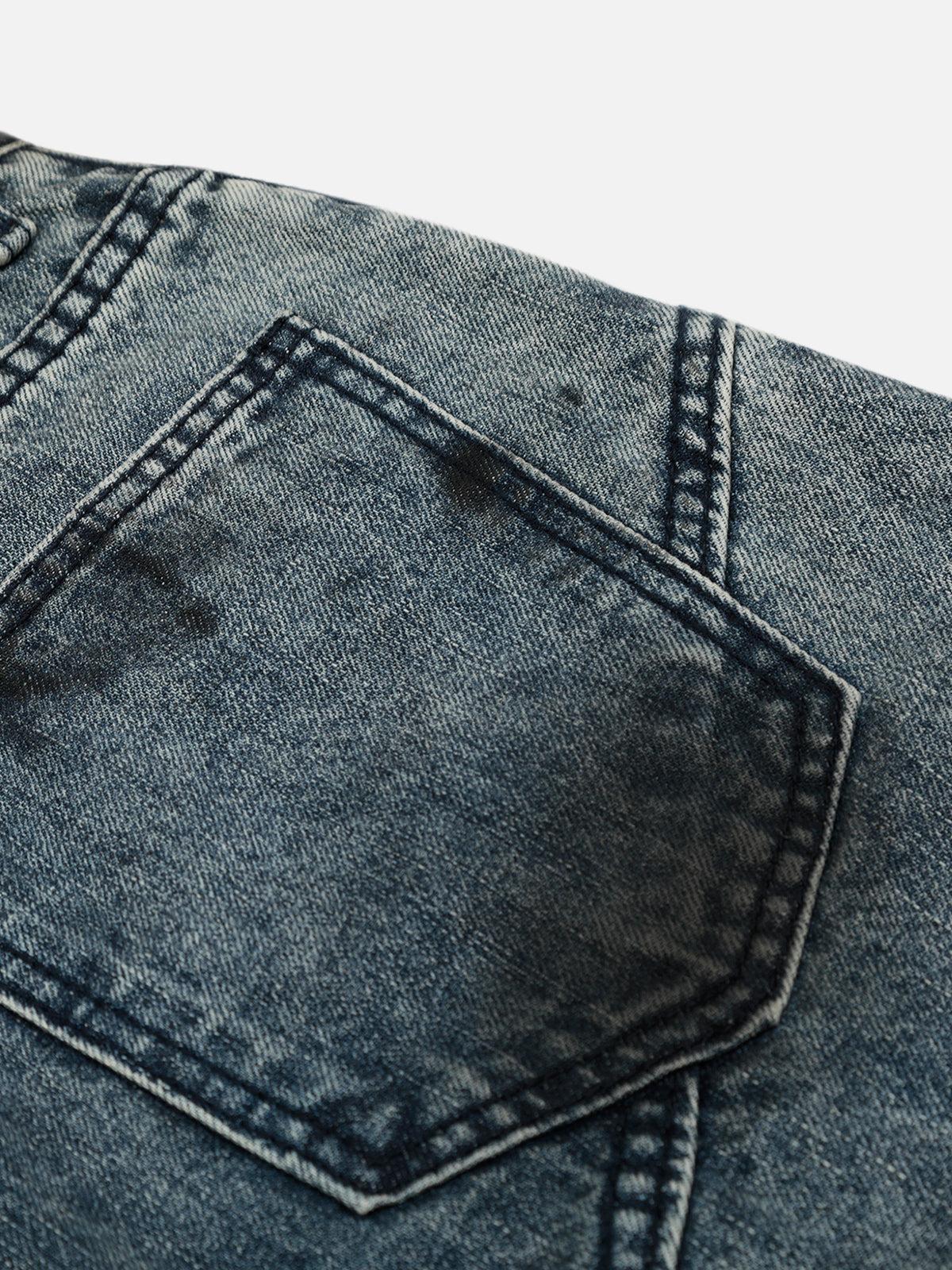 Aelfric Eden Washed Distressed Longline Jorts Product Image