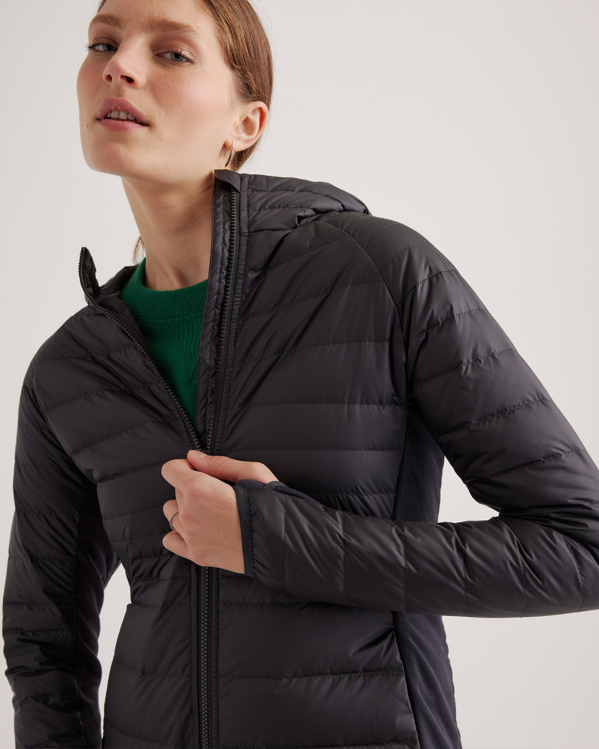 Quince | Women's Lightweight Down Packable Long Puffer Jacket Size XS, Recycled Polyester Product Image