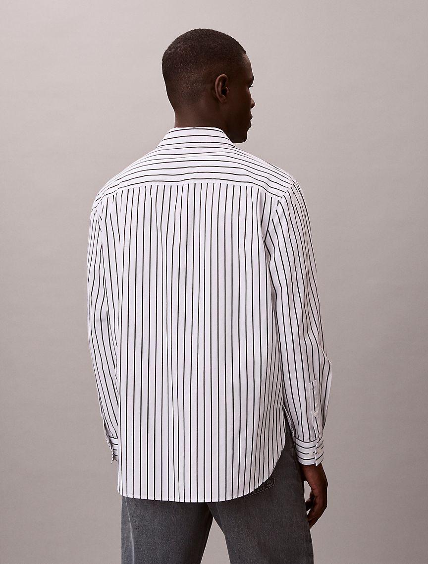 Washed Poplin Stripe Button-Down Shirt Product Image