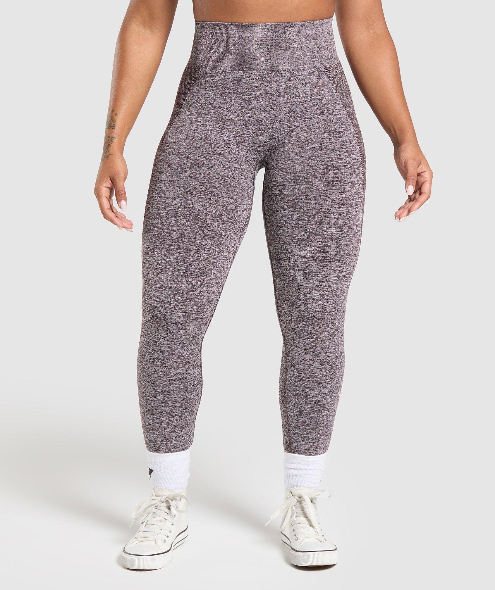 Gymshark Flex High Waisted Leggings - Plum Brown/White Marl Female Product Image