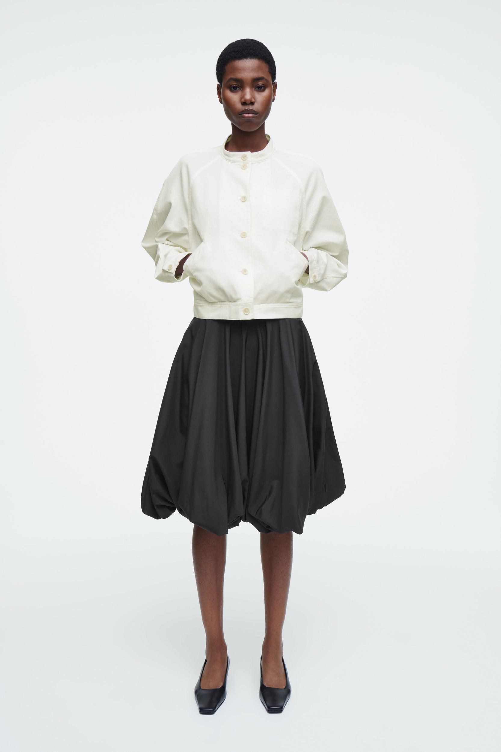 OVERSIZED COTTON BOMBER JACKET Product Image