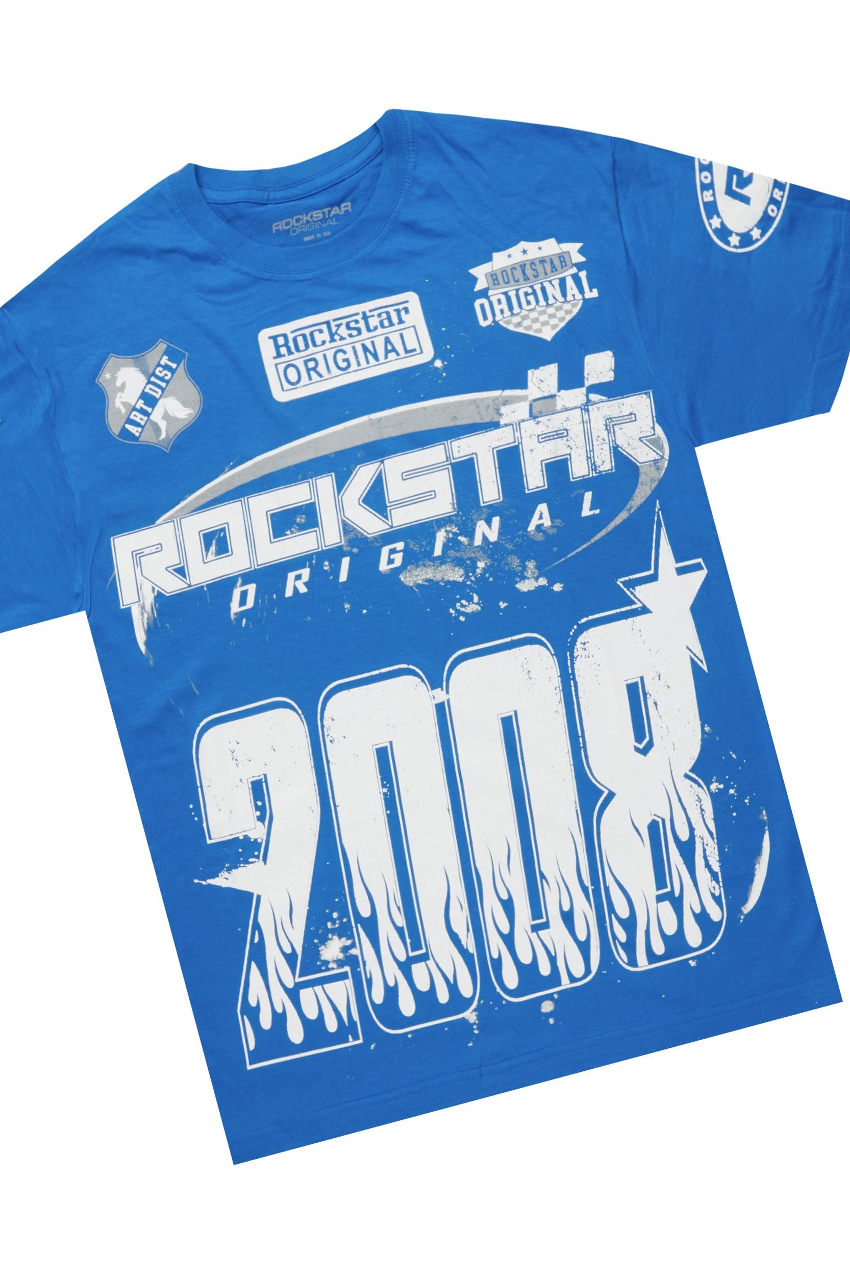 Amos Royal T-Shirt/Denim Short Set Male Product Image