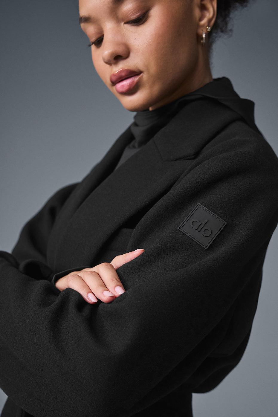 Wool Gameday Overcoat - Black Female Product Image