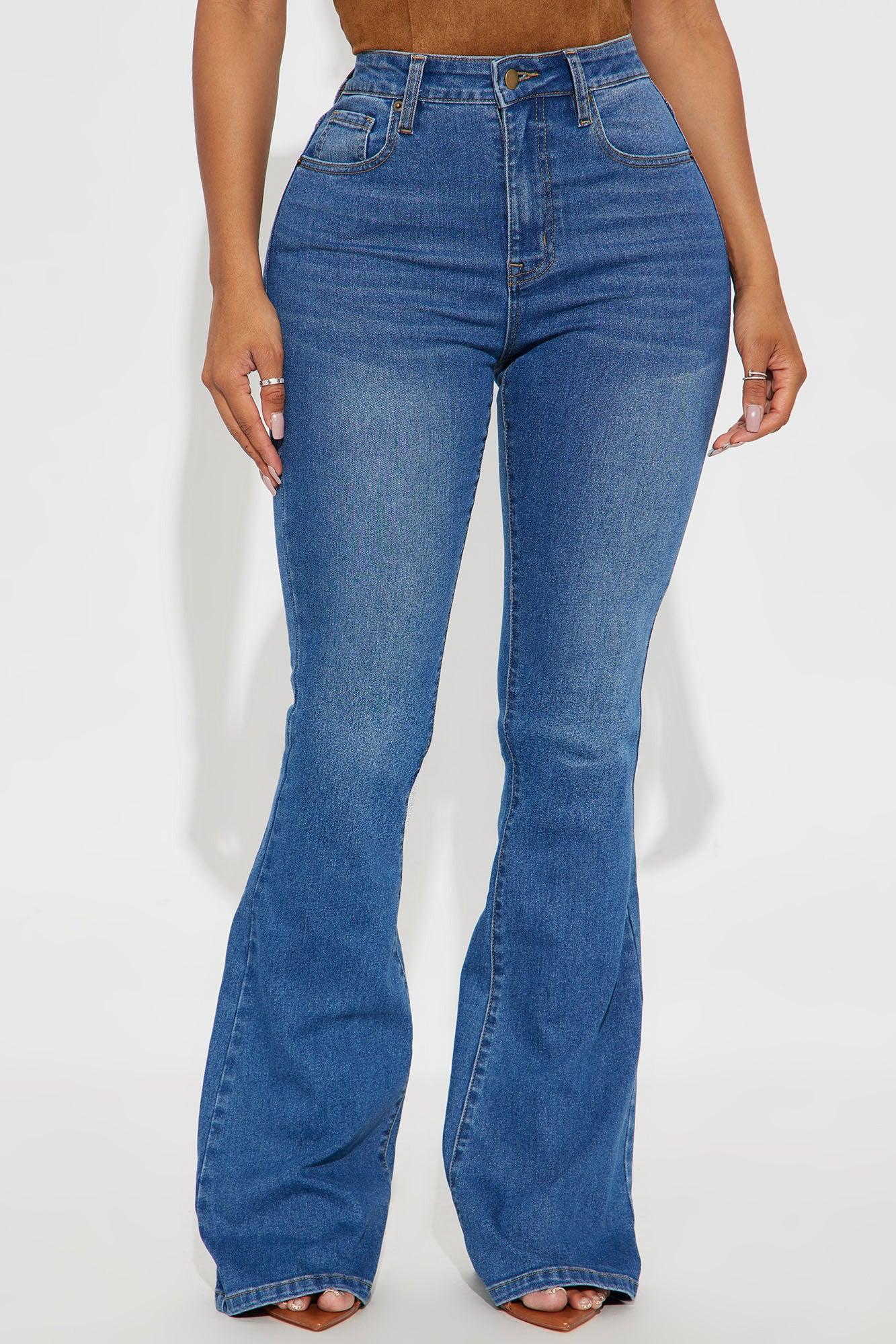 Tall Tucson High Rise Stretch Flare Jeans - Medium Wash Female Product Image