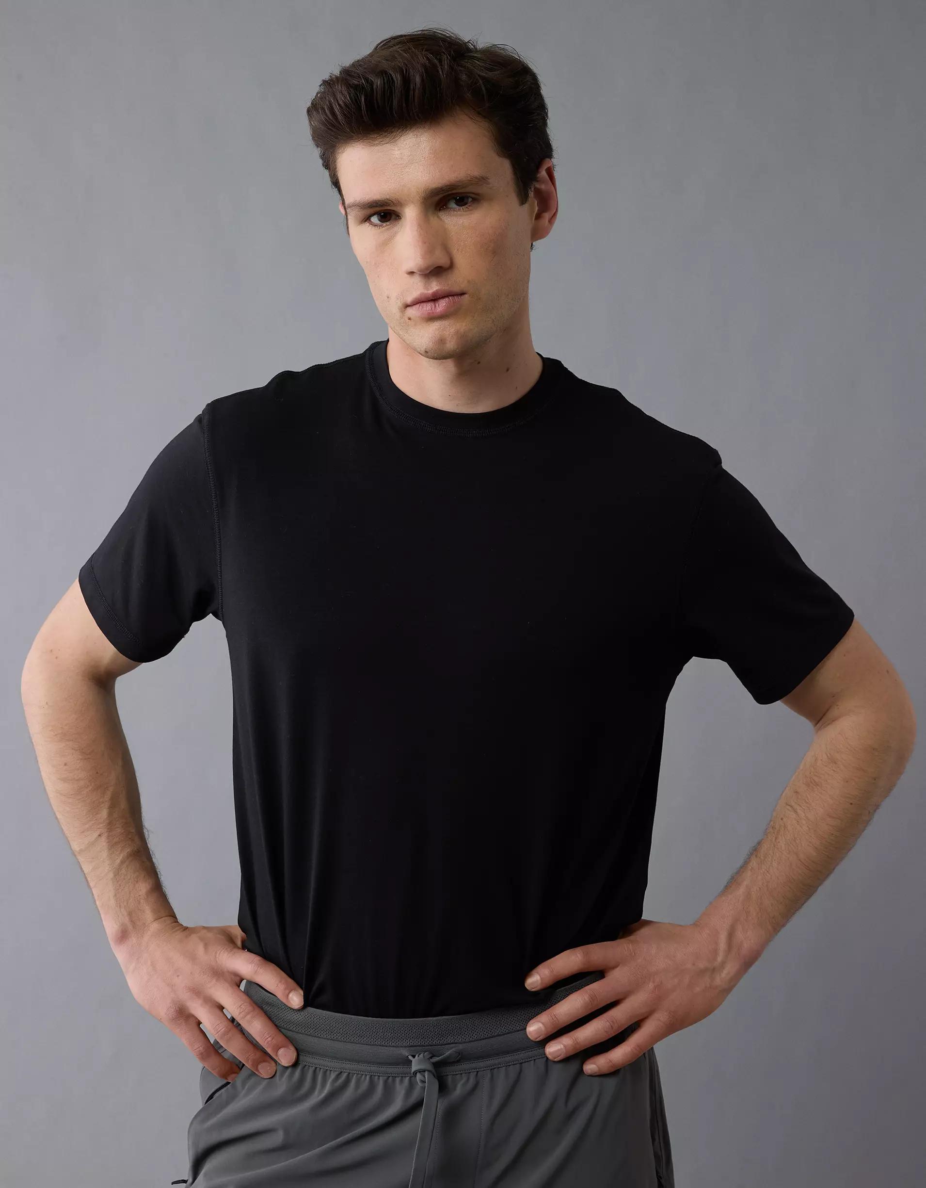 Cotton-jersey T-shirt with logo label Product Image
