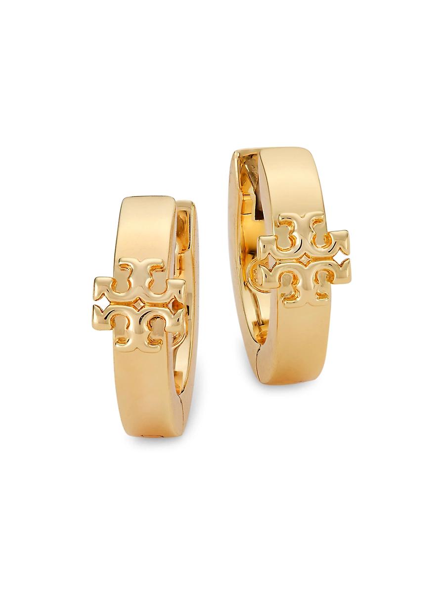 Womens Kira 18K Gold-Plated Huggie Hoop Earrings Product Image