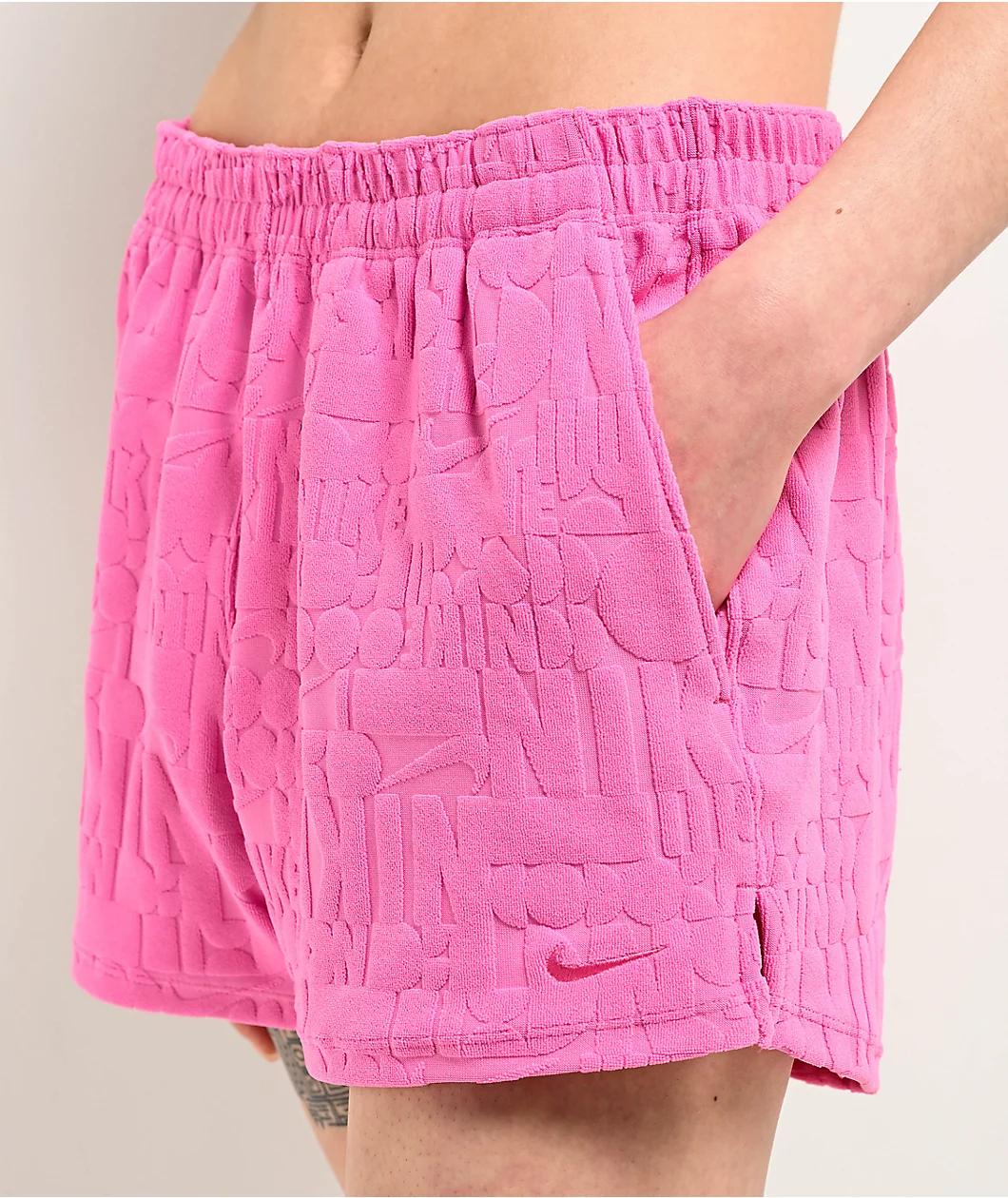 Nike Retro Flow Pink Cover Up Shorts Product Image