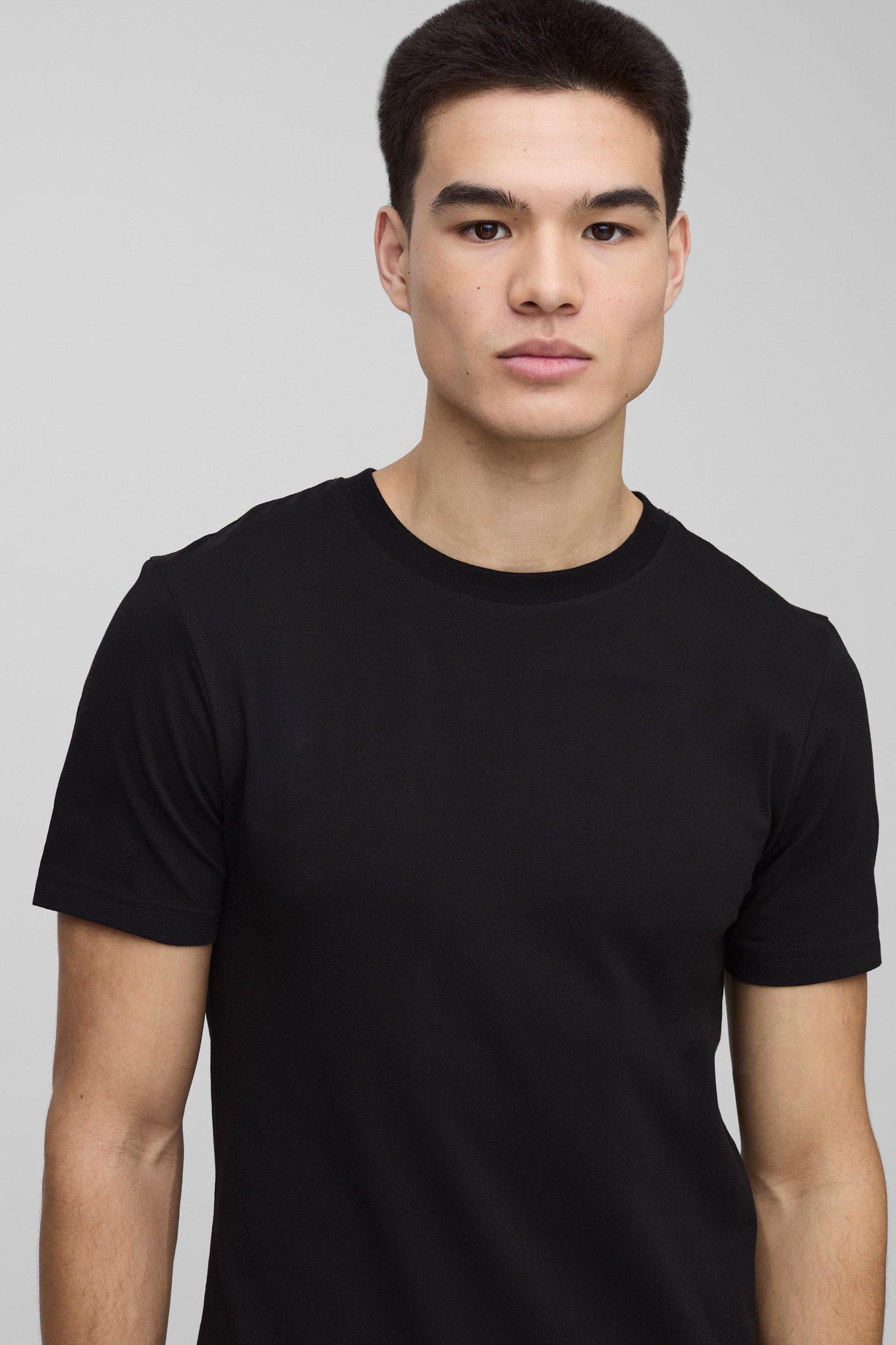Basic Muscle Fit Crew Neck T-Shirt | boohooMAN USA Product Image