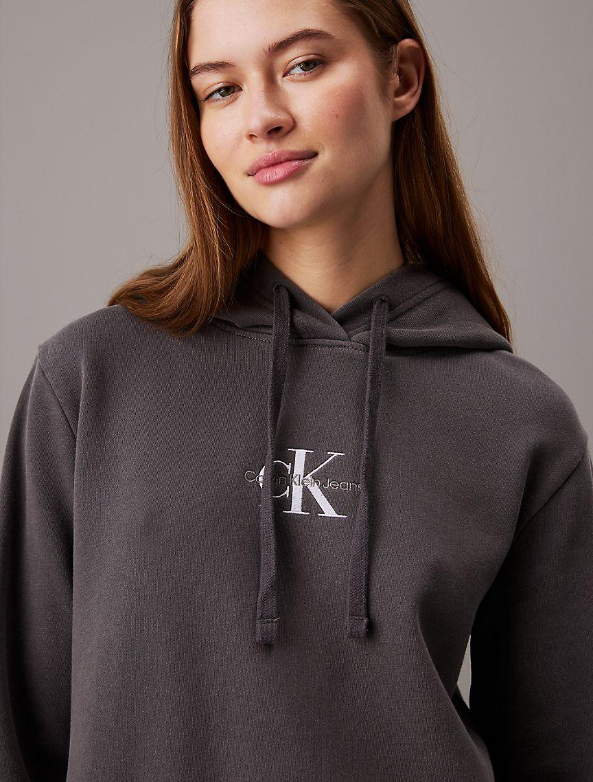 Washed Monogram Logo Relaxed Hoodie Product Image