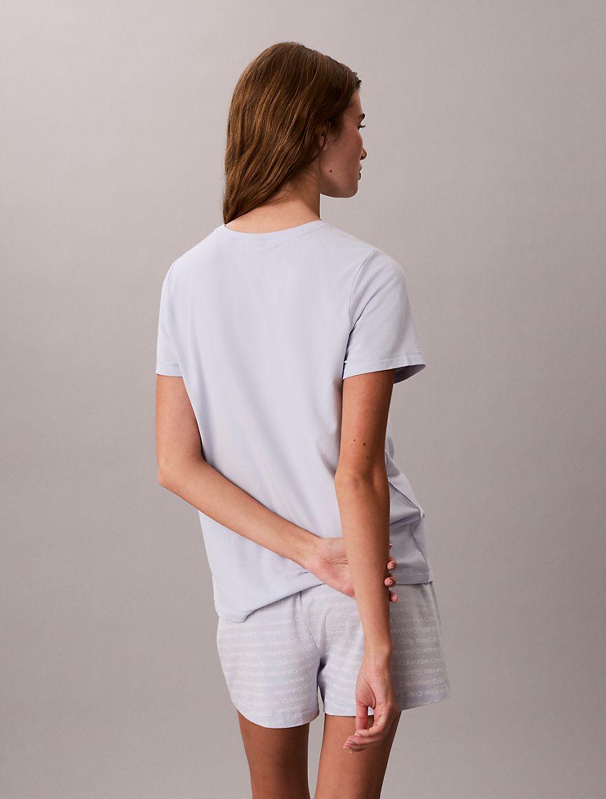 Viscose Cotton Blend Tee and Shorts Set Product Image