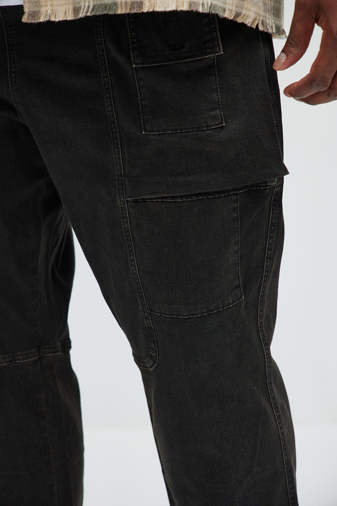 Pillar E-Waist Slim Jeans - Black Product Image