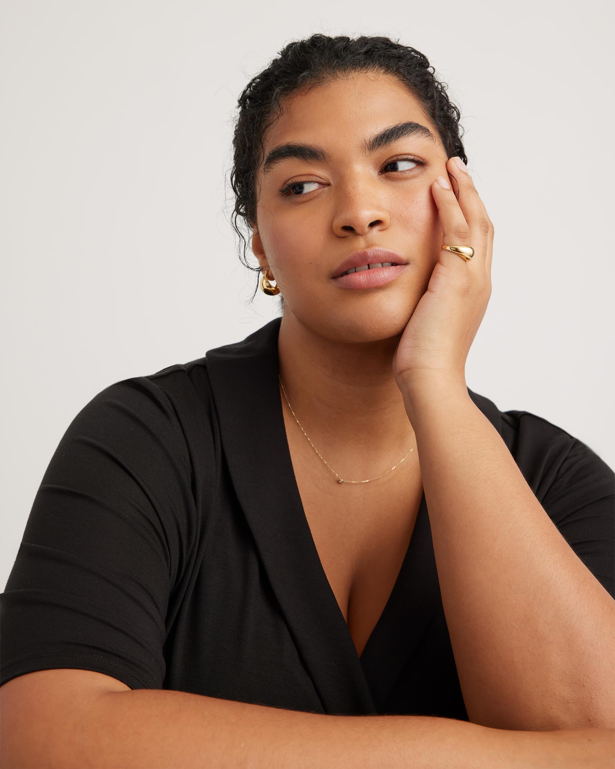 Quince | Women's Tencel Jersey Midi Wrap Dress Product Image