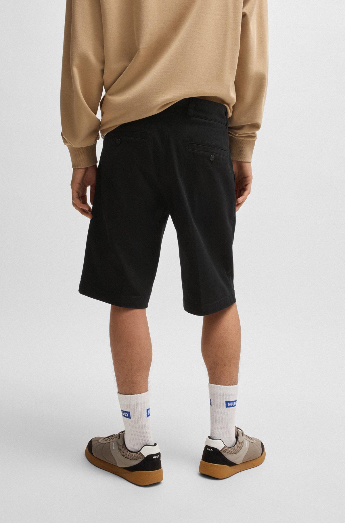 Regular-fit regular-rise shorts in cotton twill Product Image