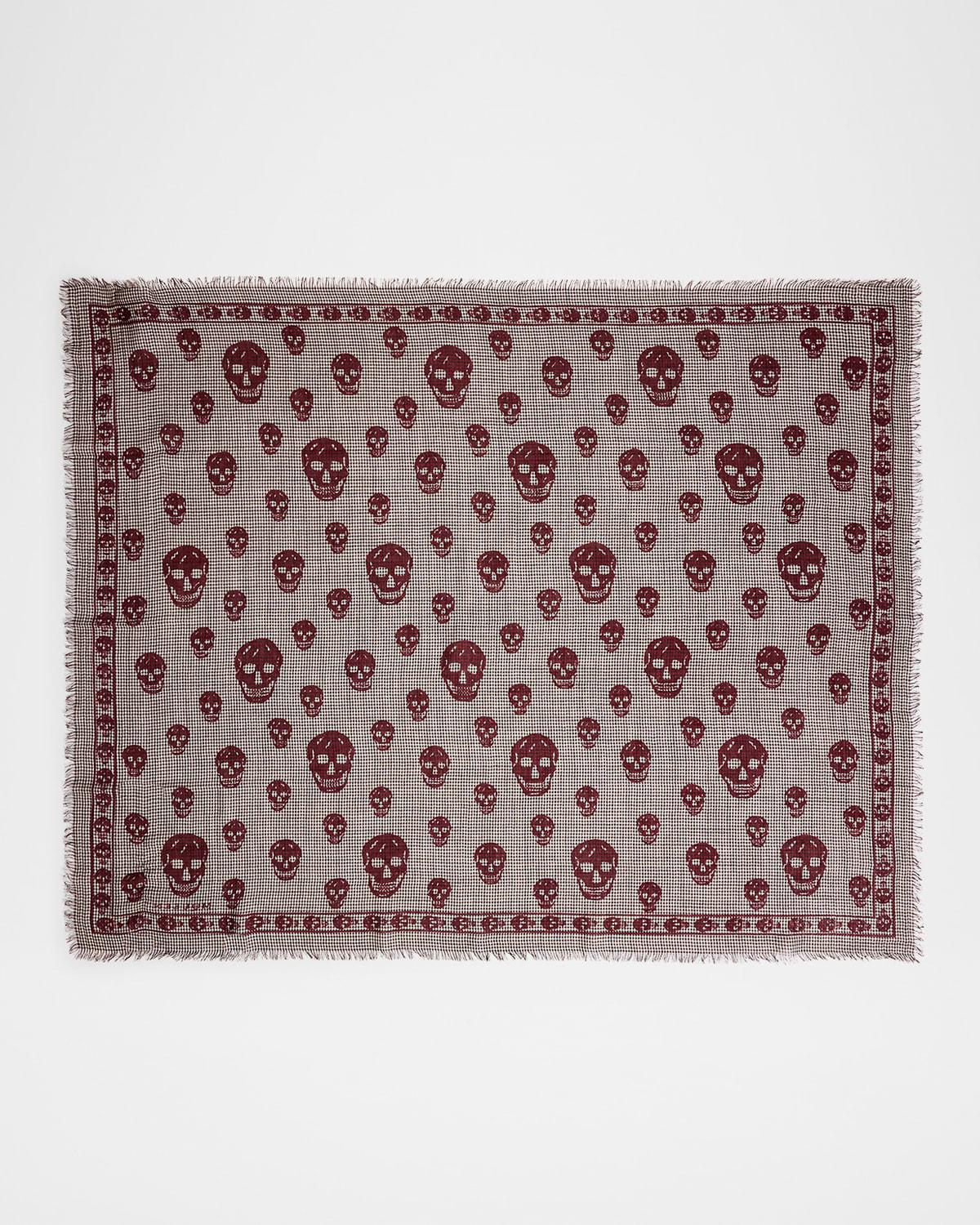 Mens Skull Dogtooth Foulard Product Image