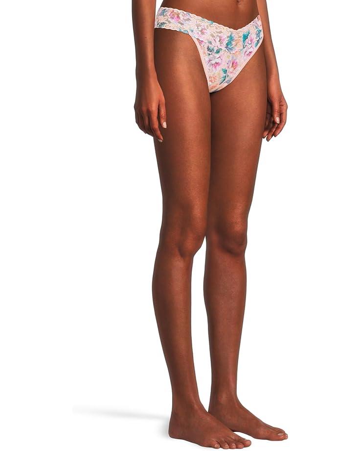 Signature Lace Printed Petite Low Rise Thong Product Image