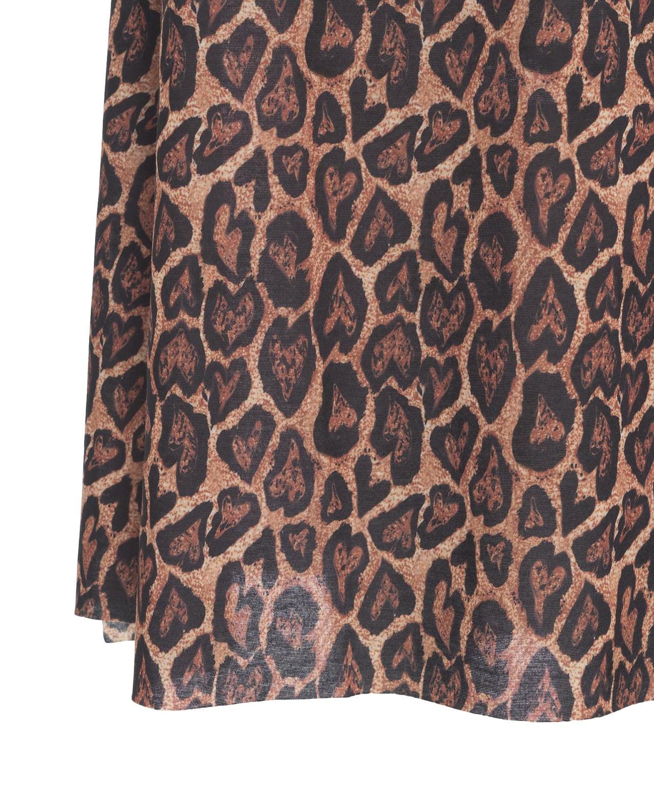 Maxi dress with animal print Product Image