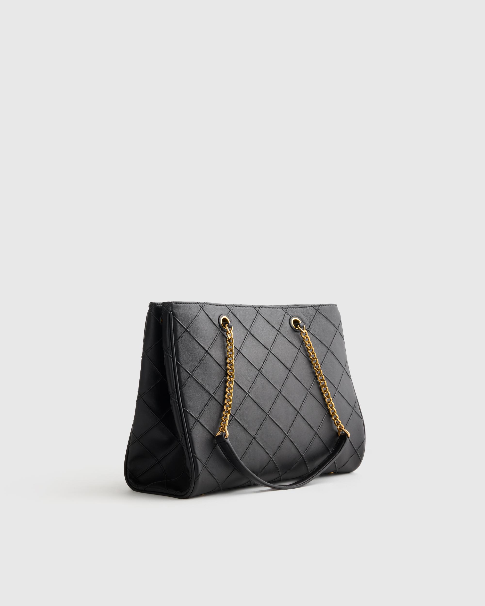 Quince | Women's Italian Leather Diamond Stitch Tote Product Image