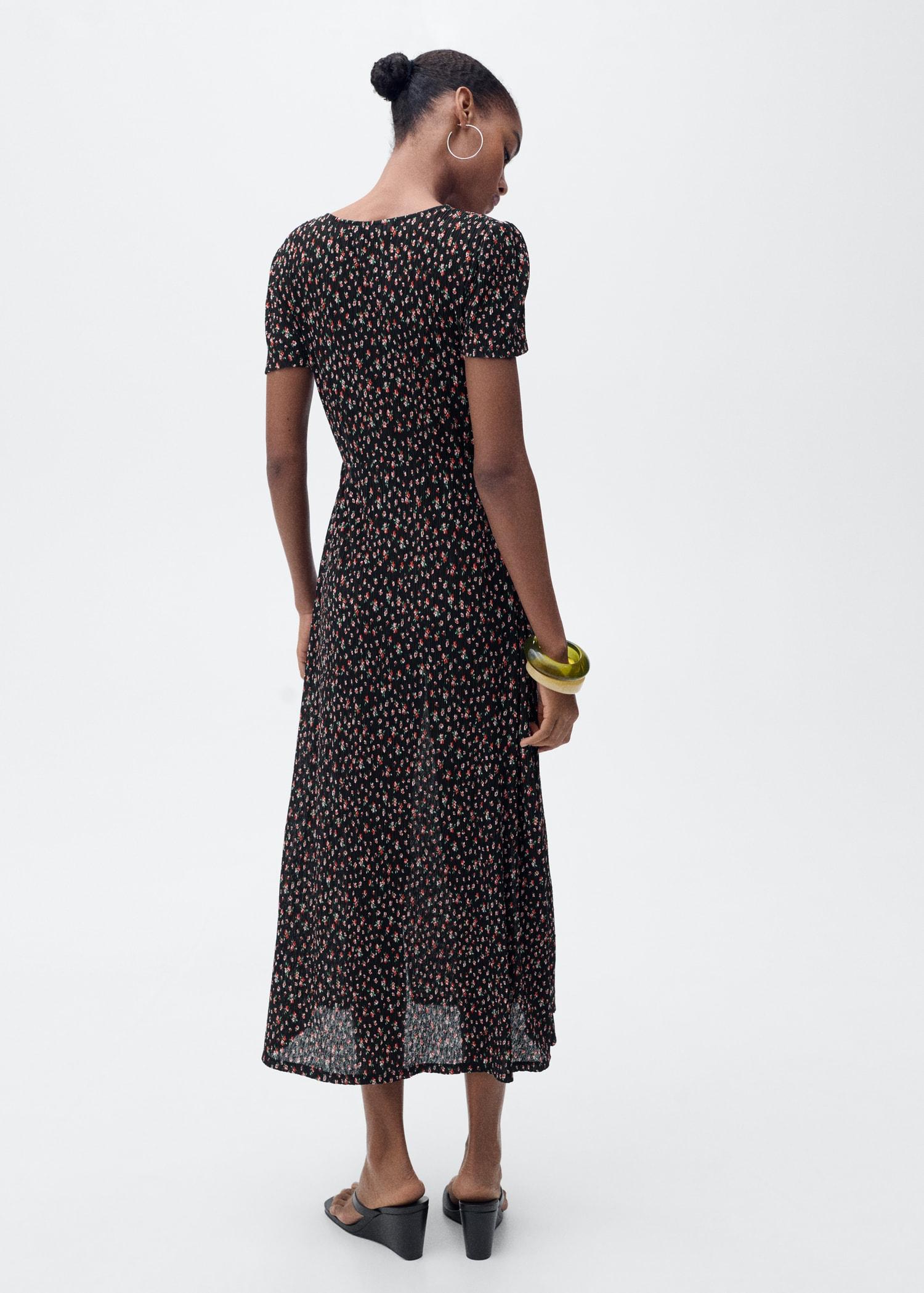 Printed midi-dress - Women | MANGO USA Product Image