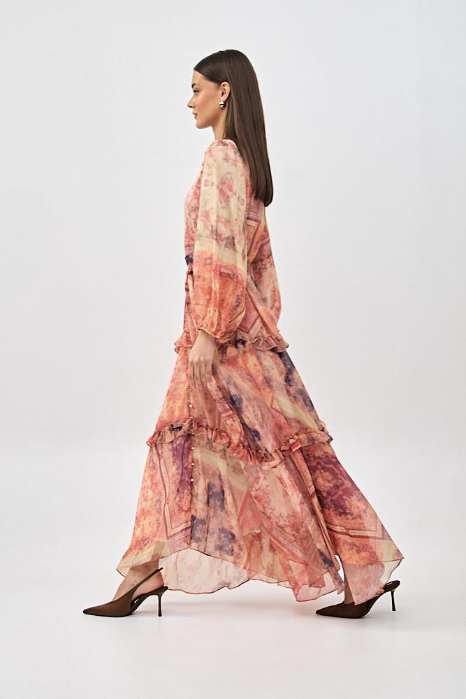 Maxi Floral Print Dress Product Image