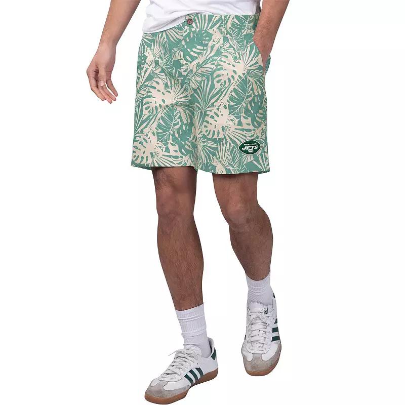 Men's Margaritaville Scarlet San Francisco 49ers Sandwashed Monstera Print Amphib Shorts,  Product Image