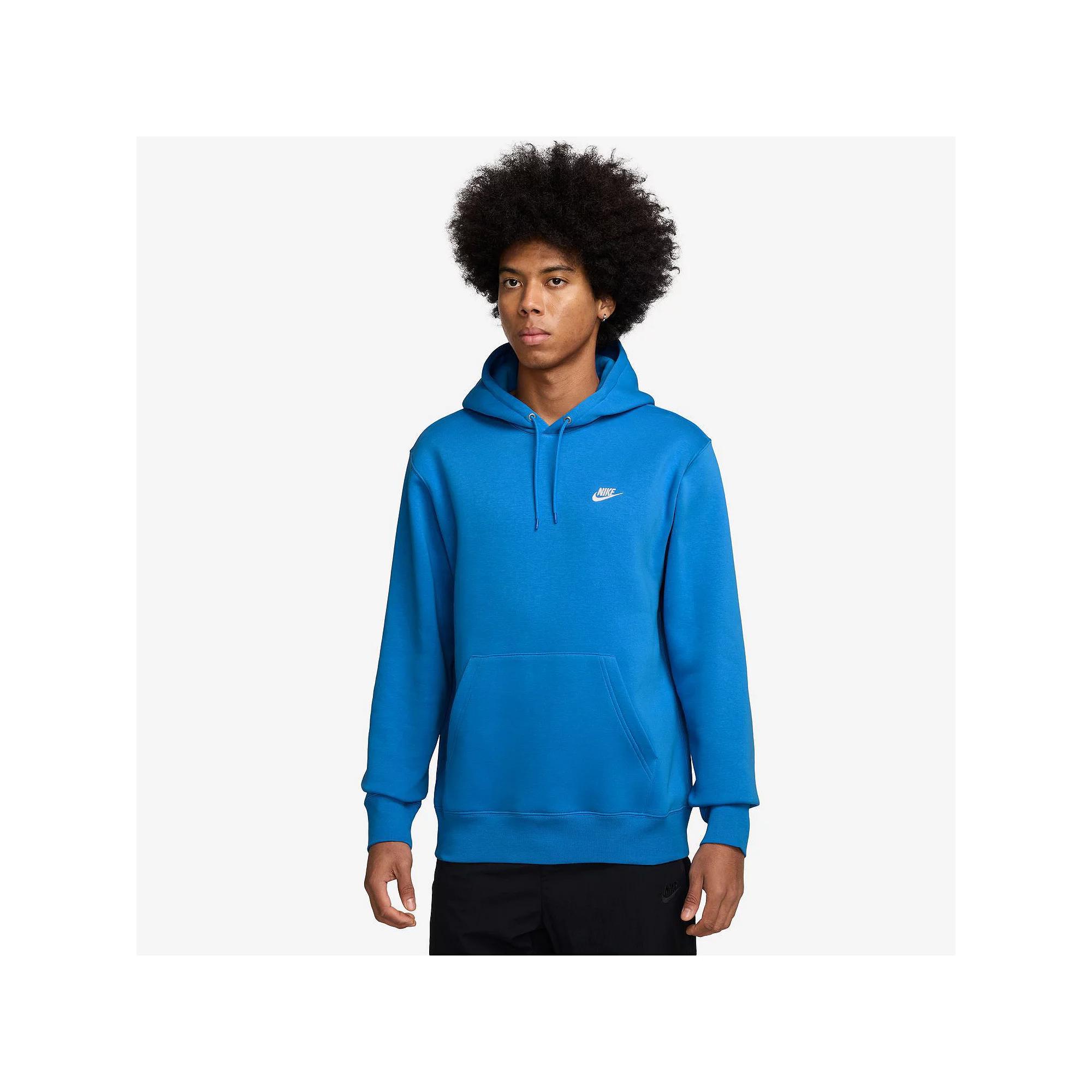 Big & Tall Nike Club Pull-Over Fleece Hoodie, Men's,  Product Image