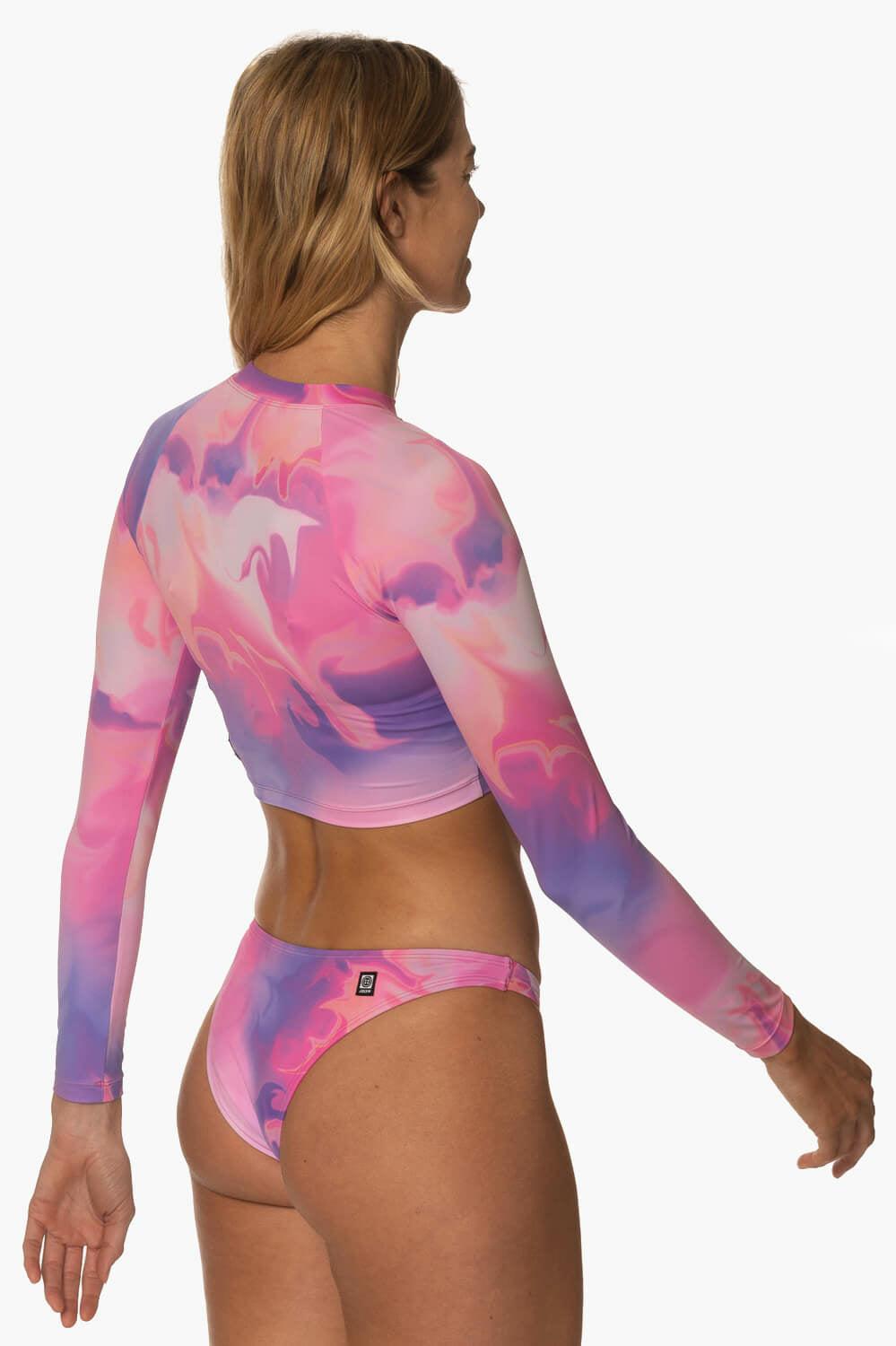 Moana Long Sleeved Crop Rashguard - Radiance Female Product Image